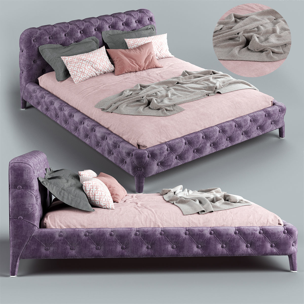 Windsor dream bed 3D model_1