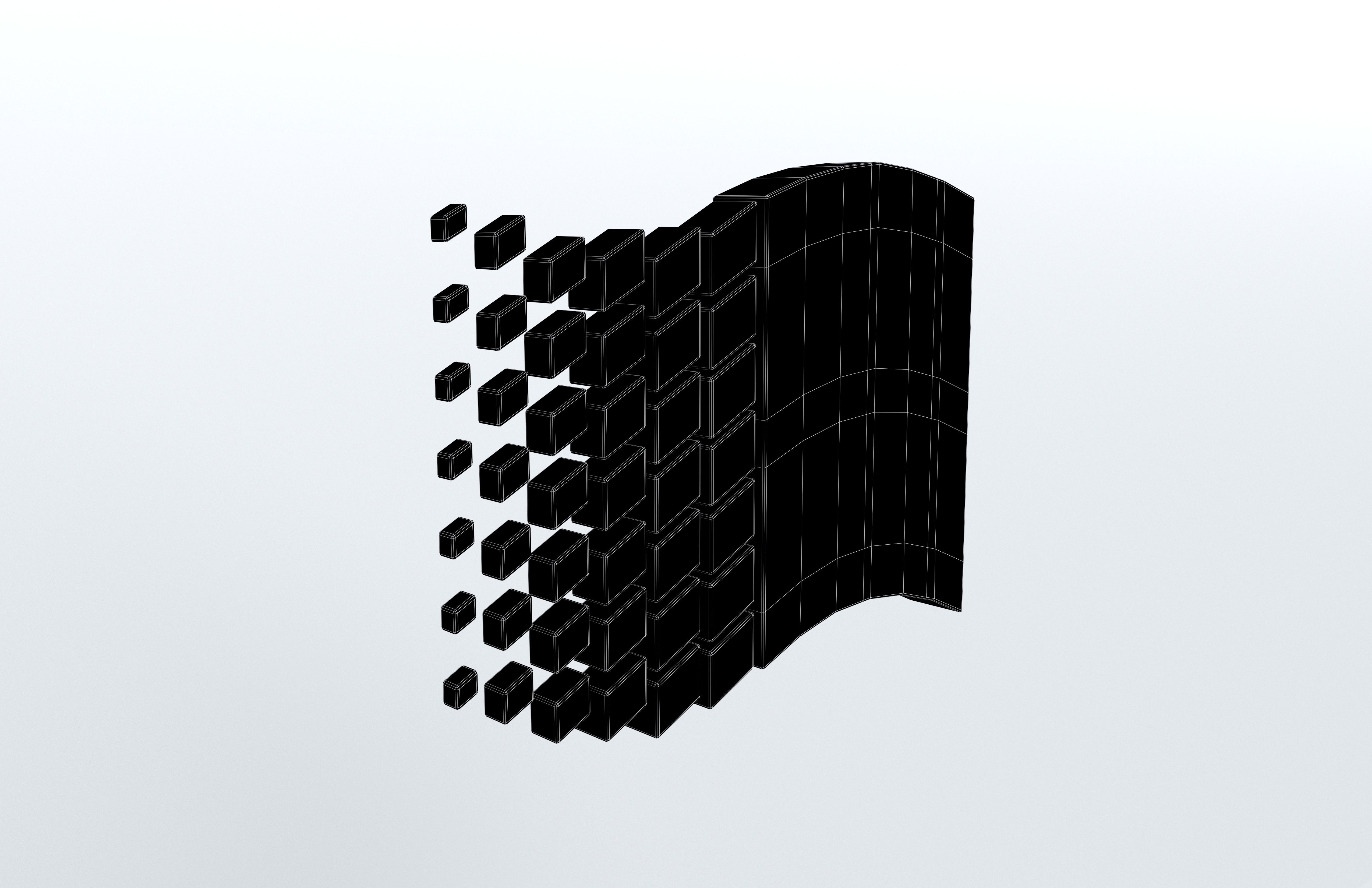 Windows 95 Logo v1 006 Free low-poly 3D model_6