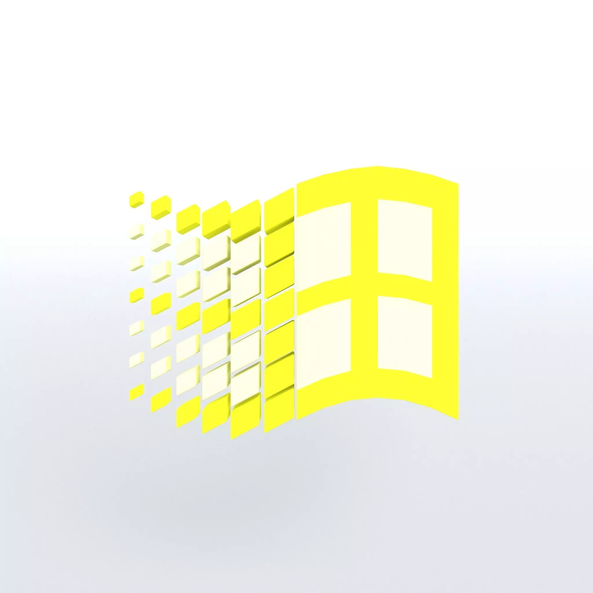 Windows 95 Logo v1 006 Free low-poly 3D model_0