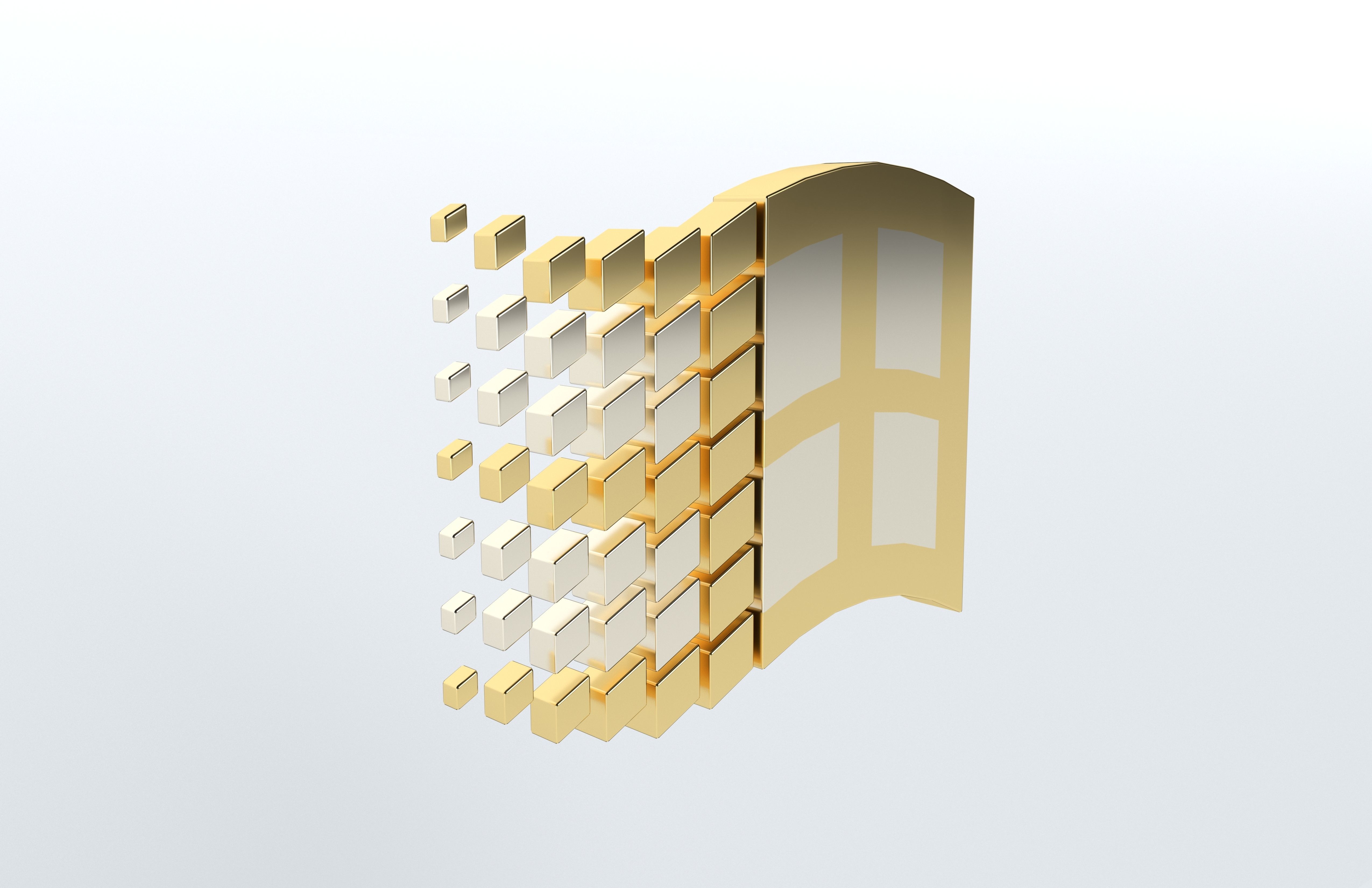 Windows 95 Logo v1 007 Free low-poly 3D model_3