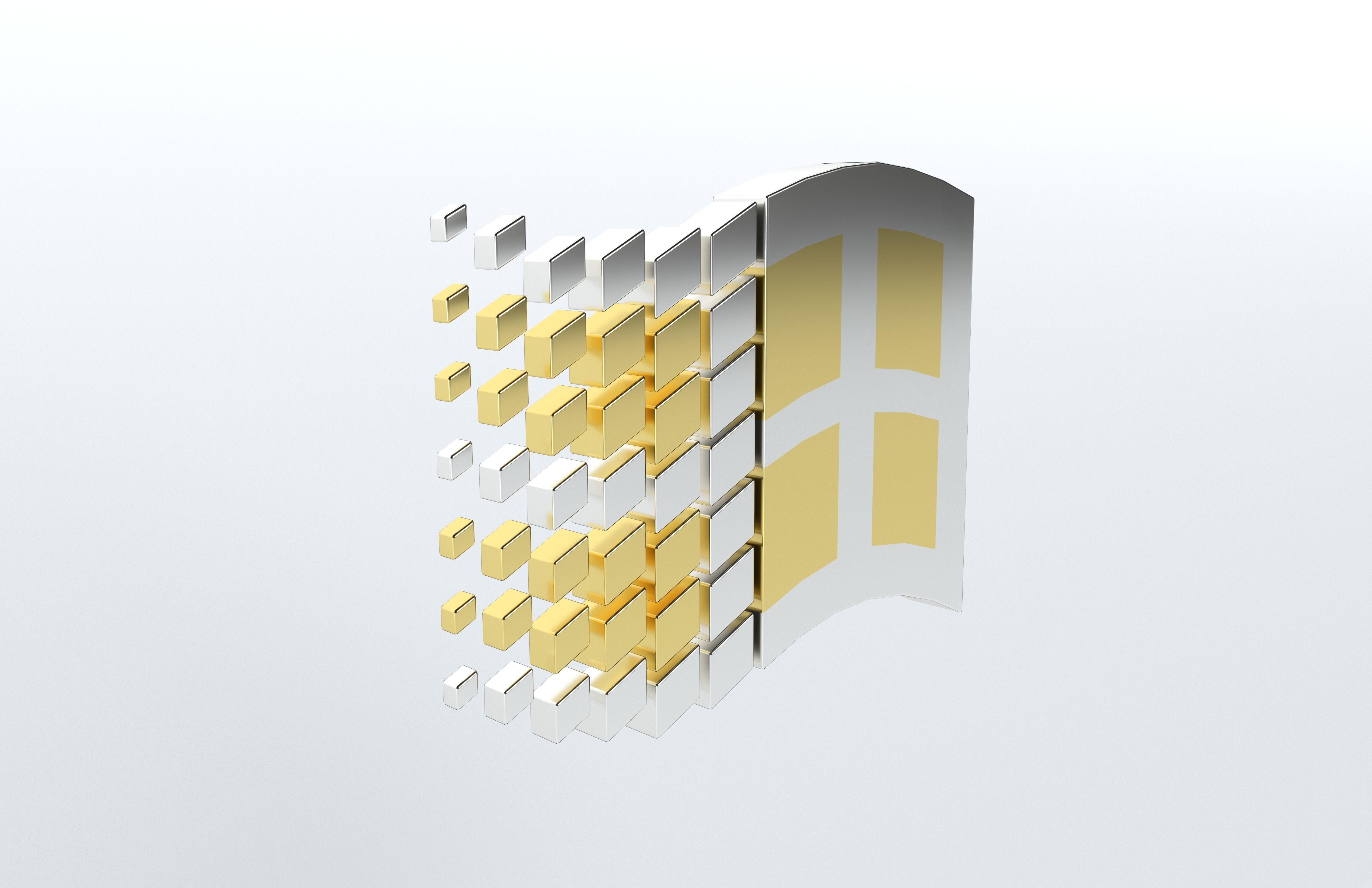 Windows 95 Logo v1 008 Free low-poly 3D model_3