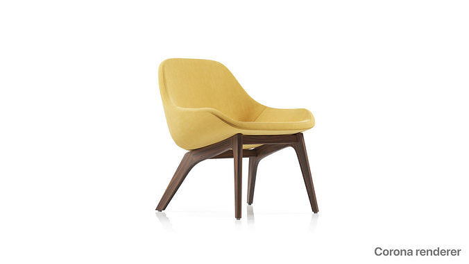 White studio for furniture rendering SWR 3D model