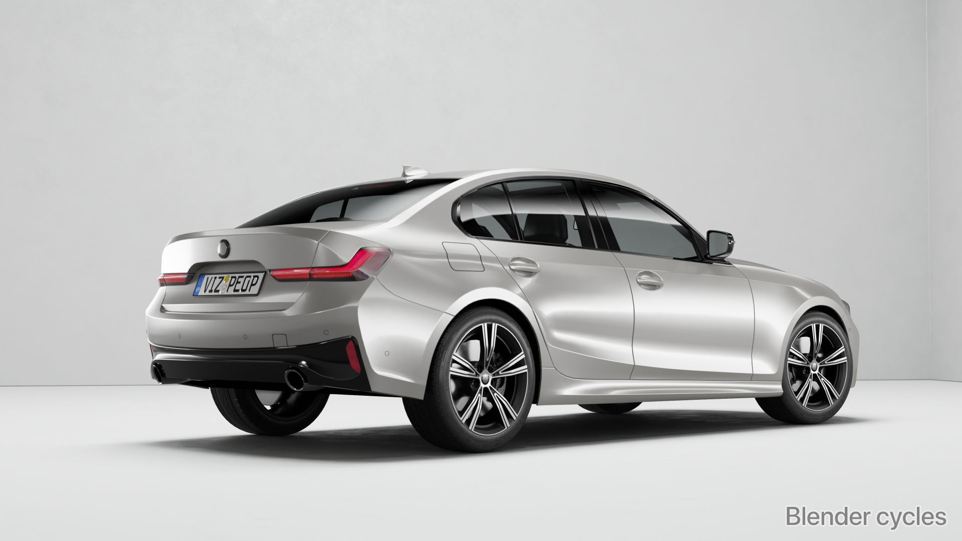 White car rendering studio SWR 3D model_16