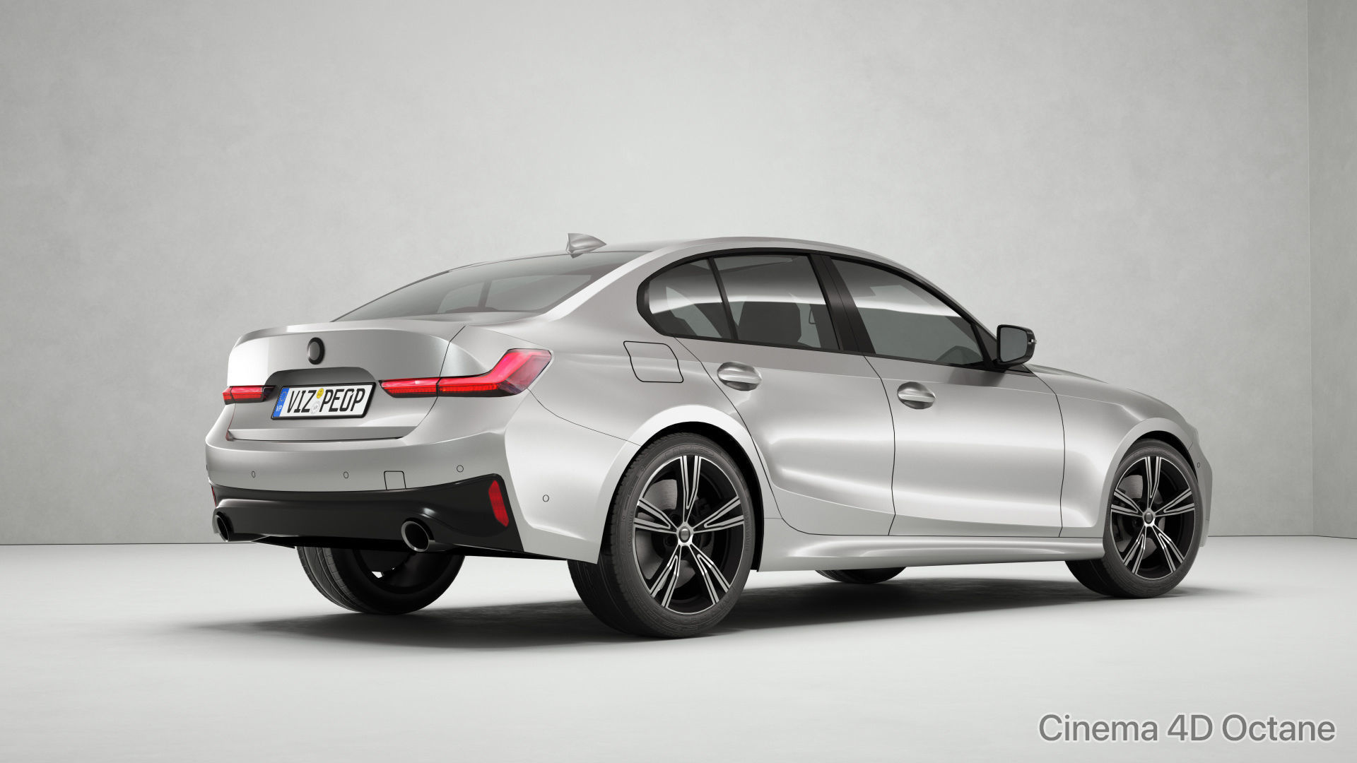 White car rendering studio SWR 3D model_10