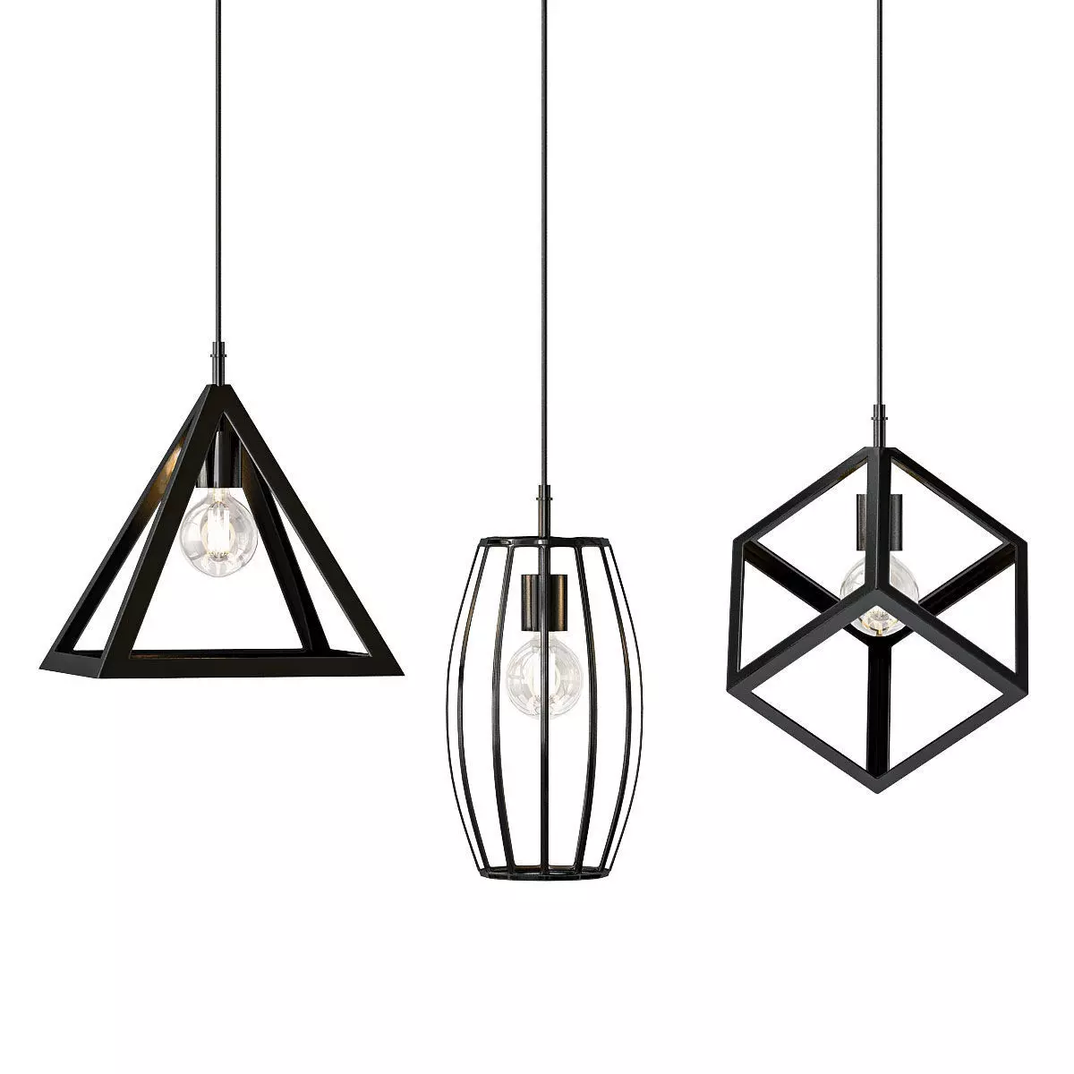 Untitled modern pendant lights for living room 3D model_0