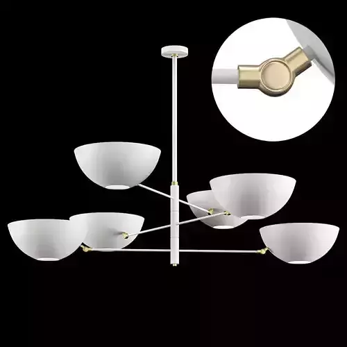 Untitled chandelier with four bowls