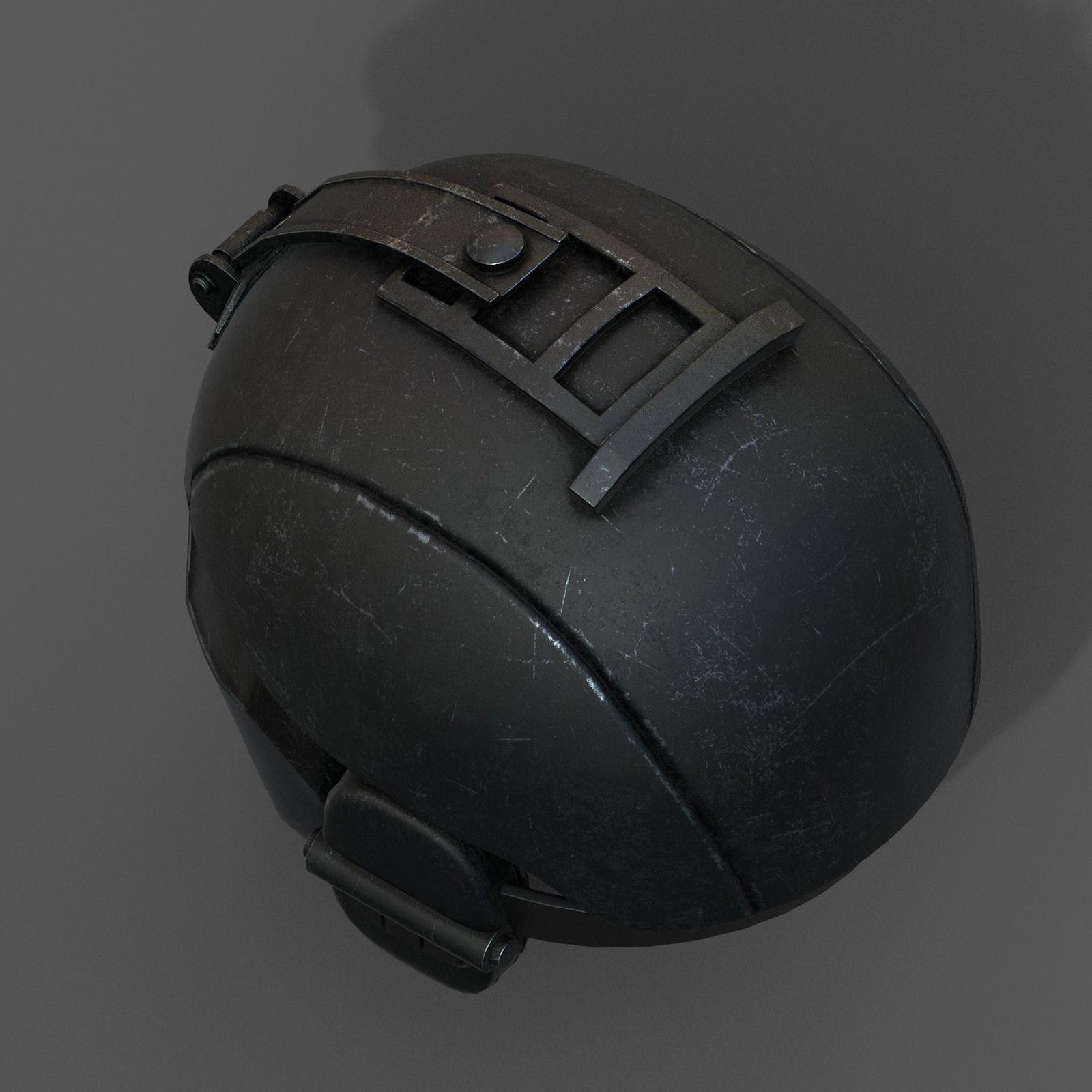 Helmet military combat space scifi cyborg cyberpunk Low-poly 3D model_6