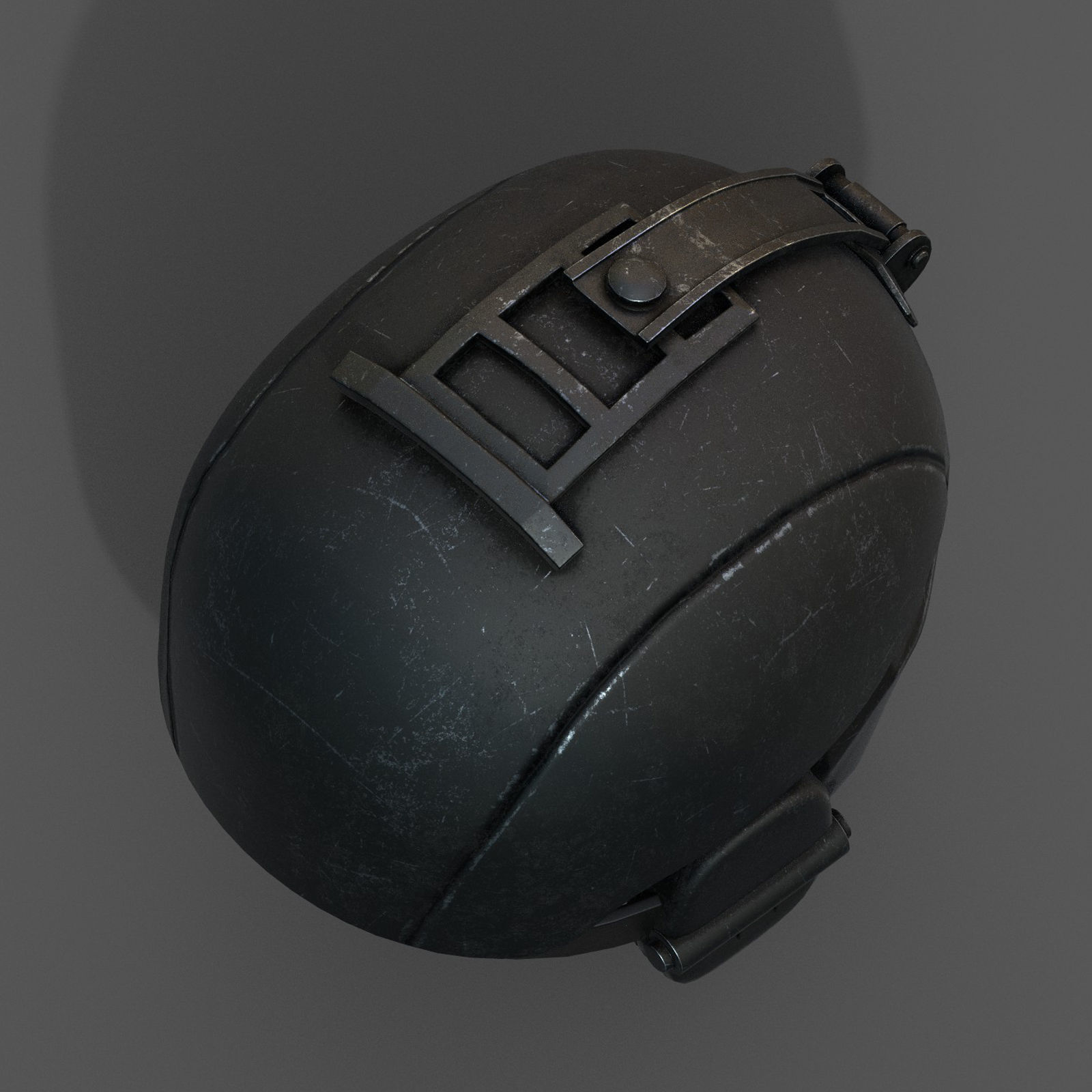 Helmet military combat space scifi cyborg cyberpunk Low-poly 3D model_7