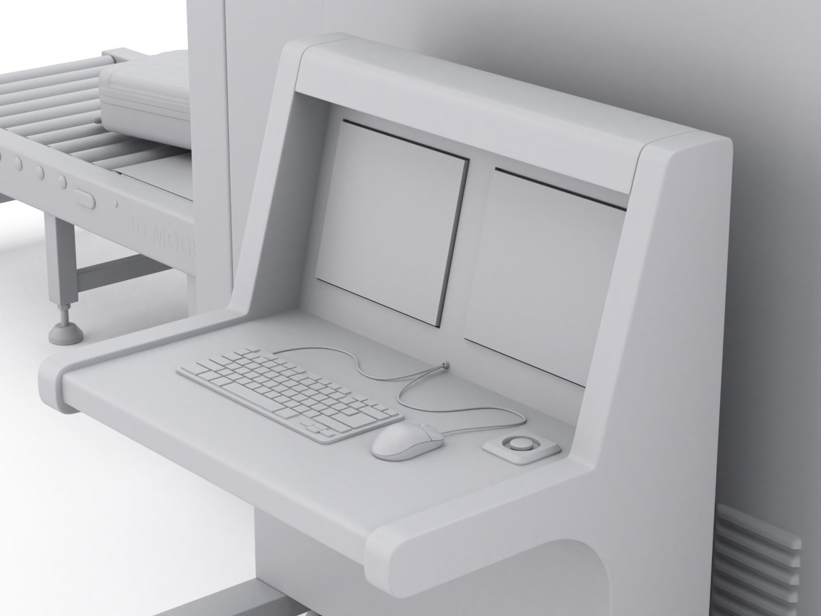 Airport Security Checkpoint 3D model_17