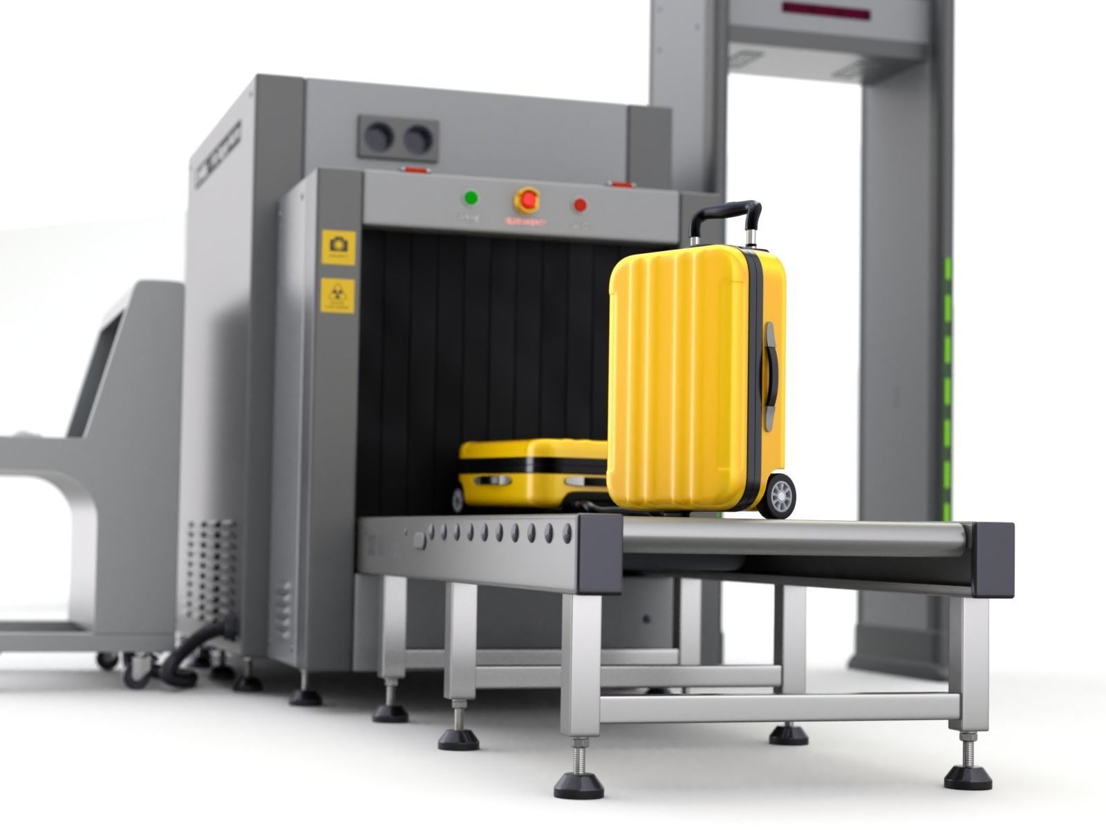 Airport Security Checkpoint 3D model_13