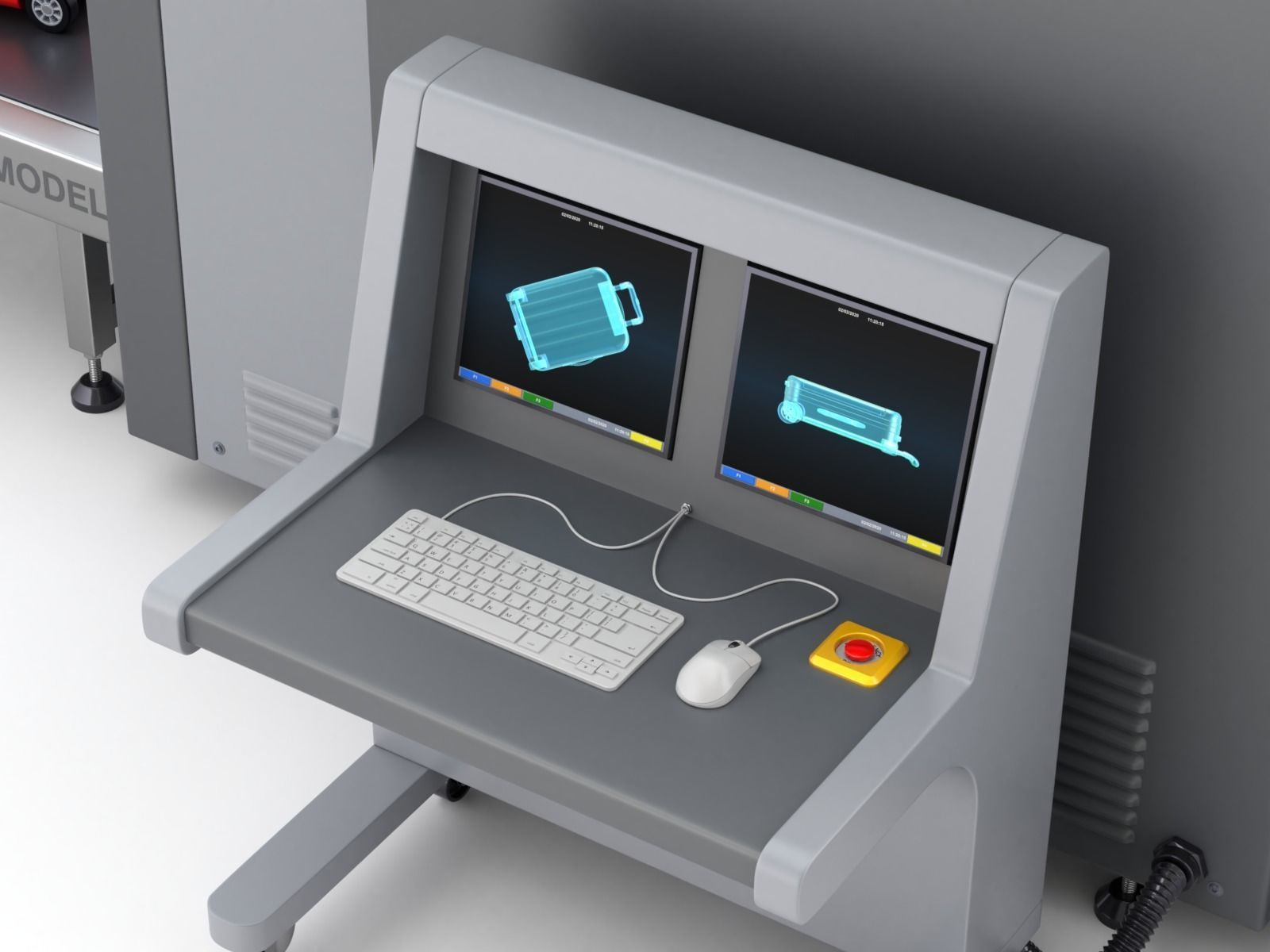 Airport Security Checkpoint 3D model_3