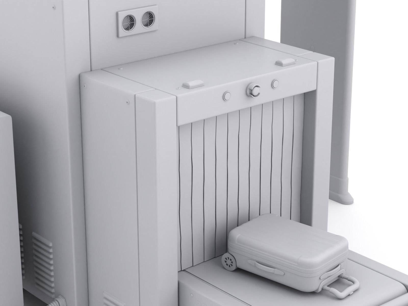Airport Security Checkpoint 3D model_16