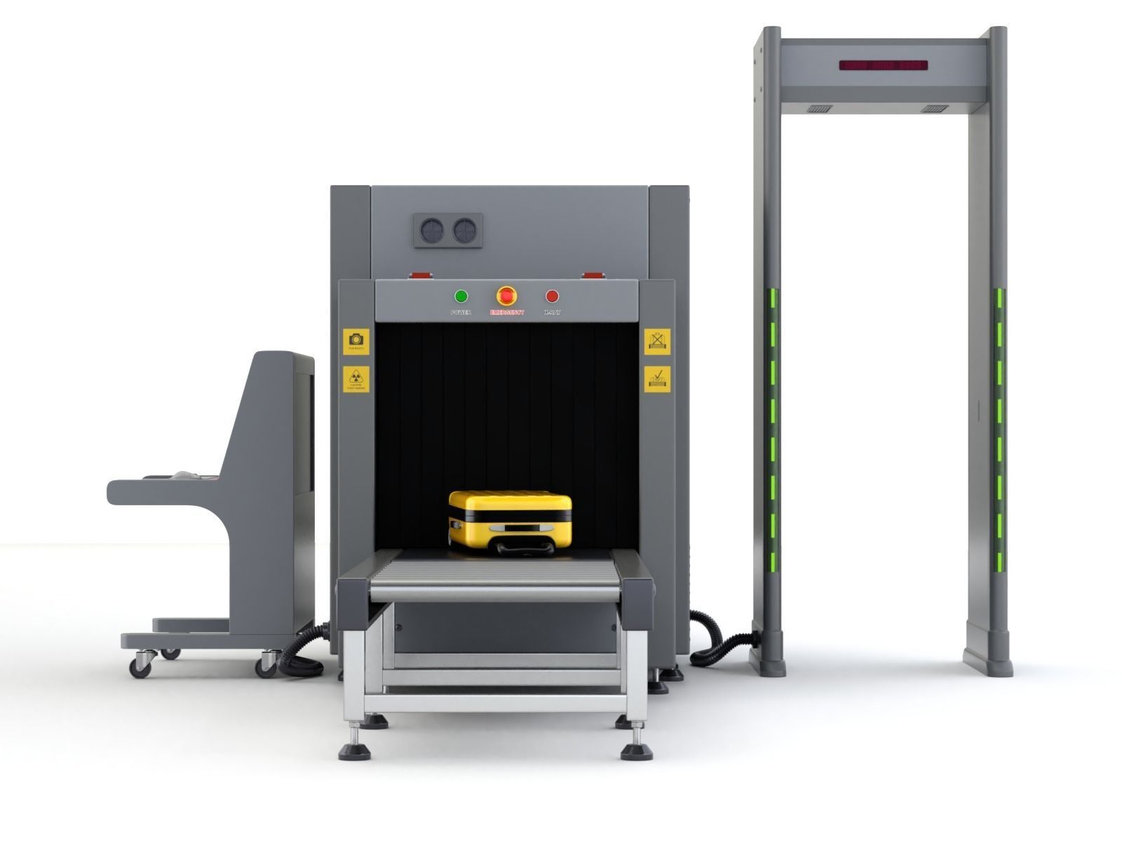 Airport Security Checkpoint 3D model_5