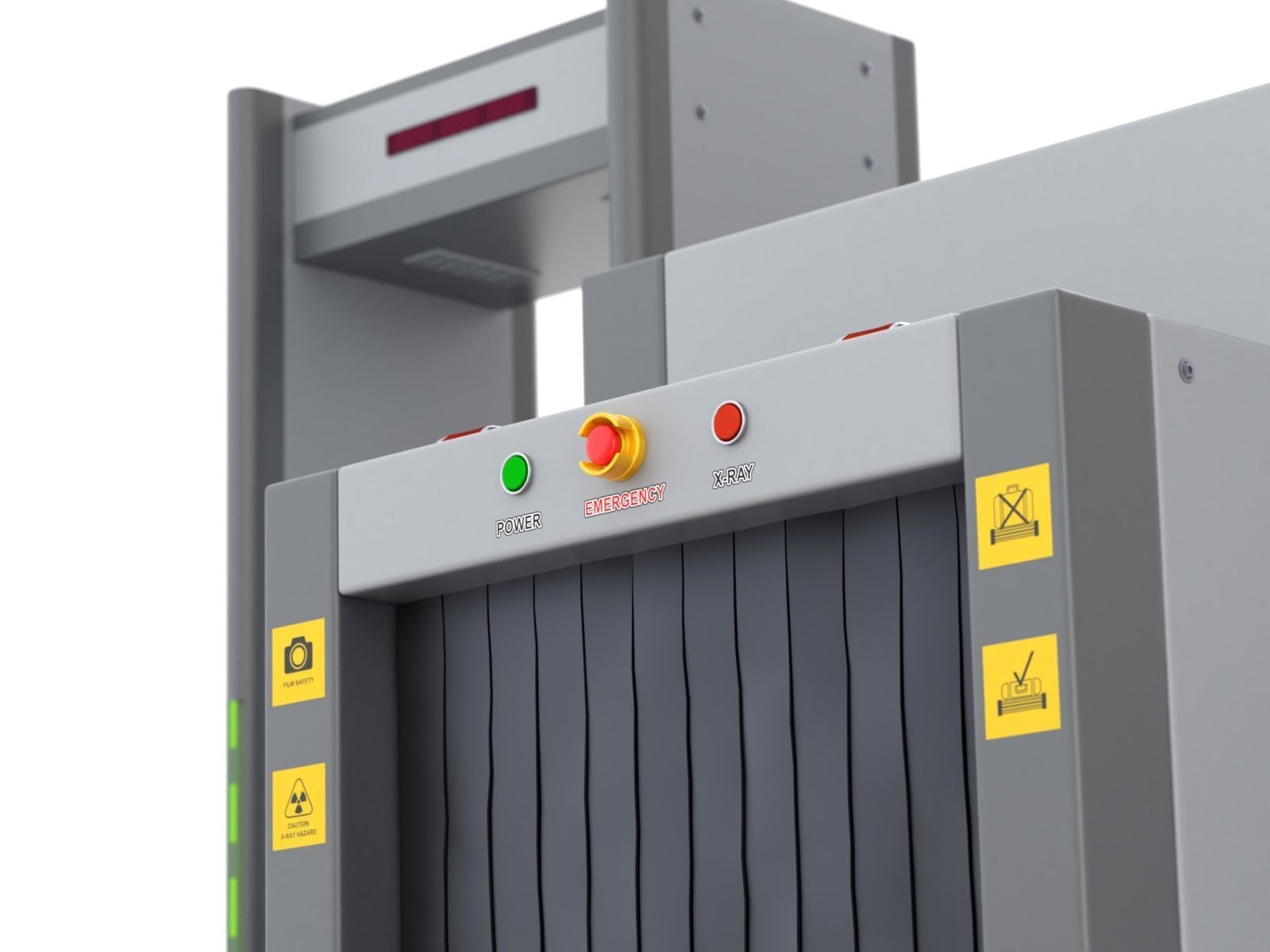 Airport Security Checkpoint 3D model_7