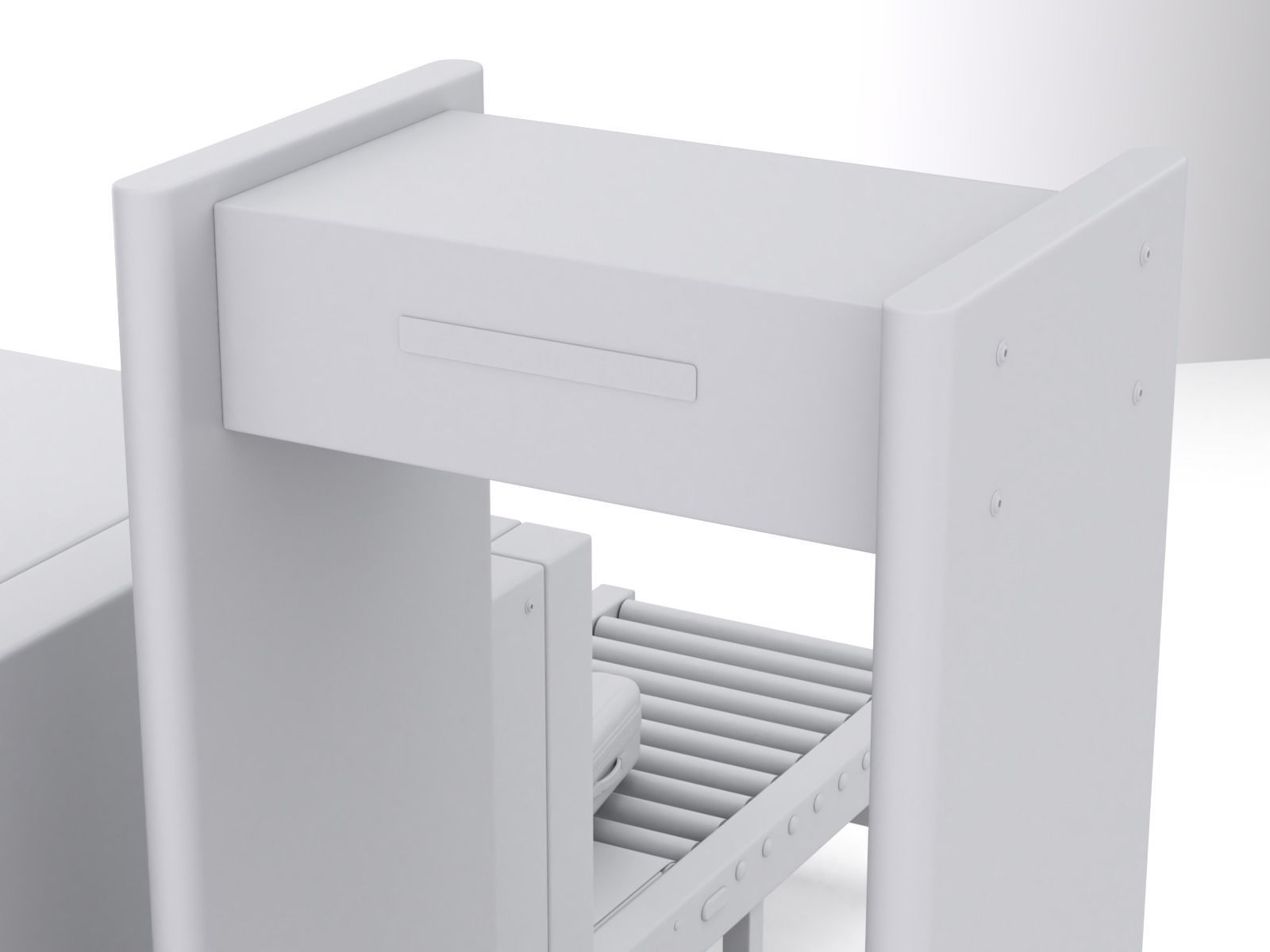 Airport Security Checkpoint 3D model_19