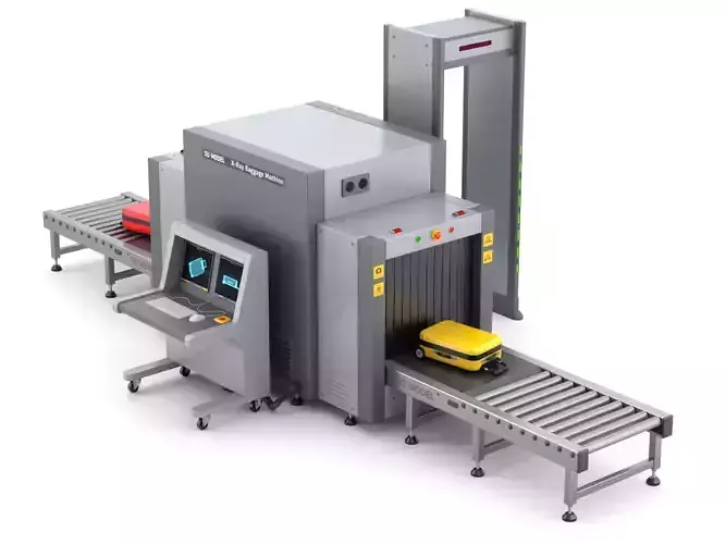 Airport Security Checkpoint 3D model