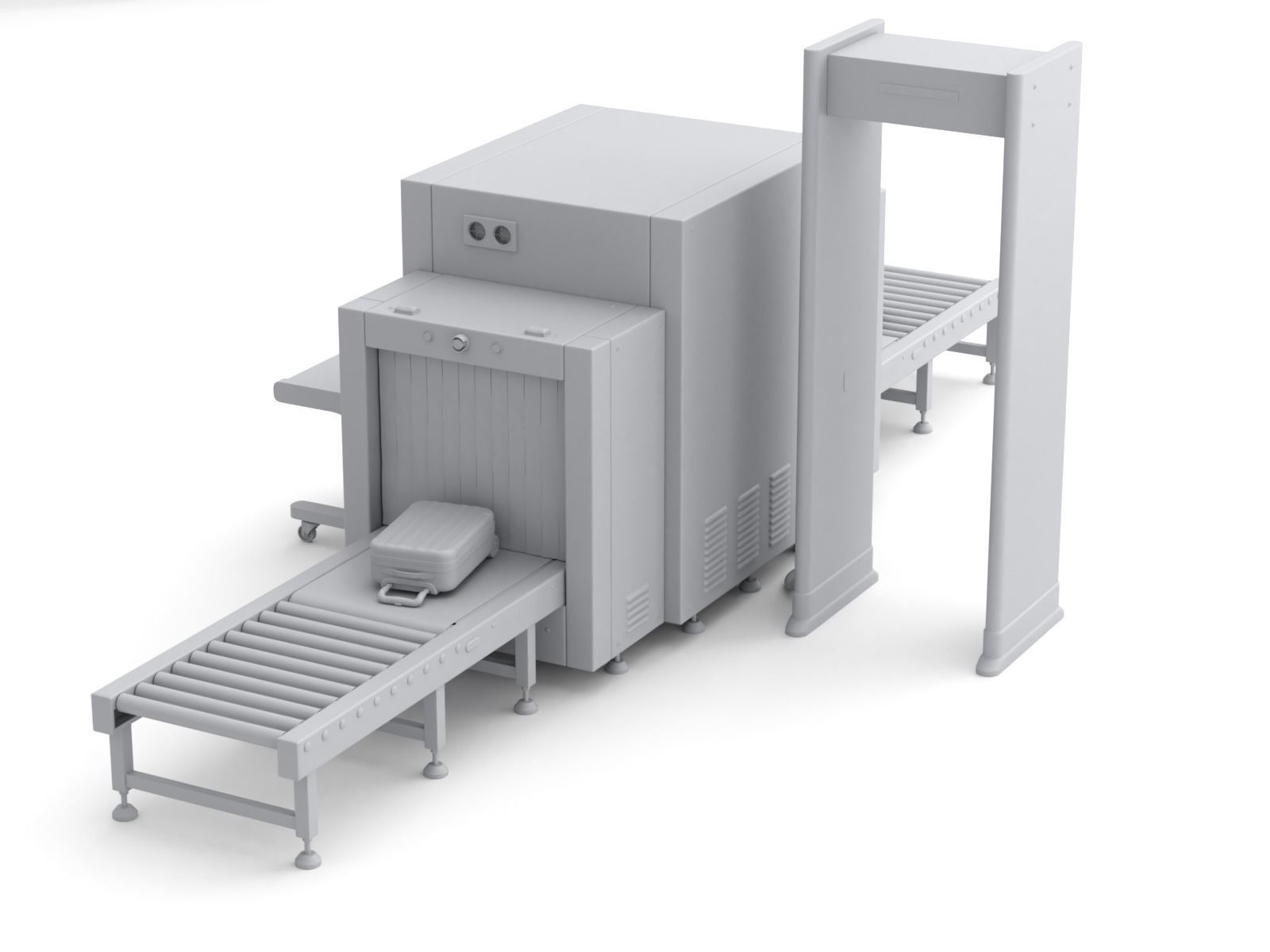 Airport Security Checkpoint 3D model_21