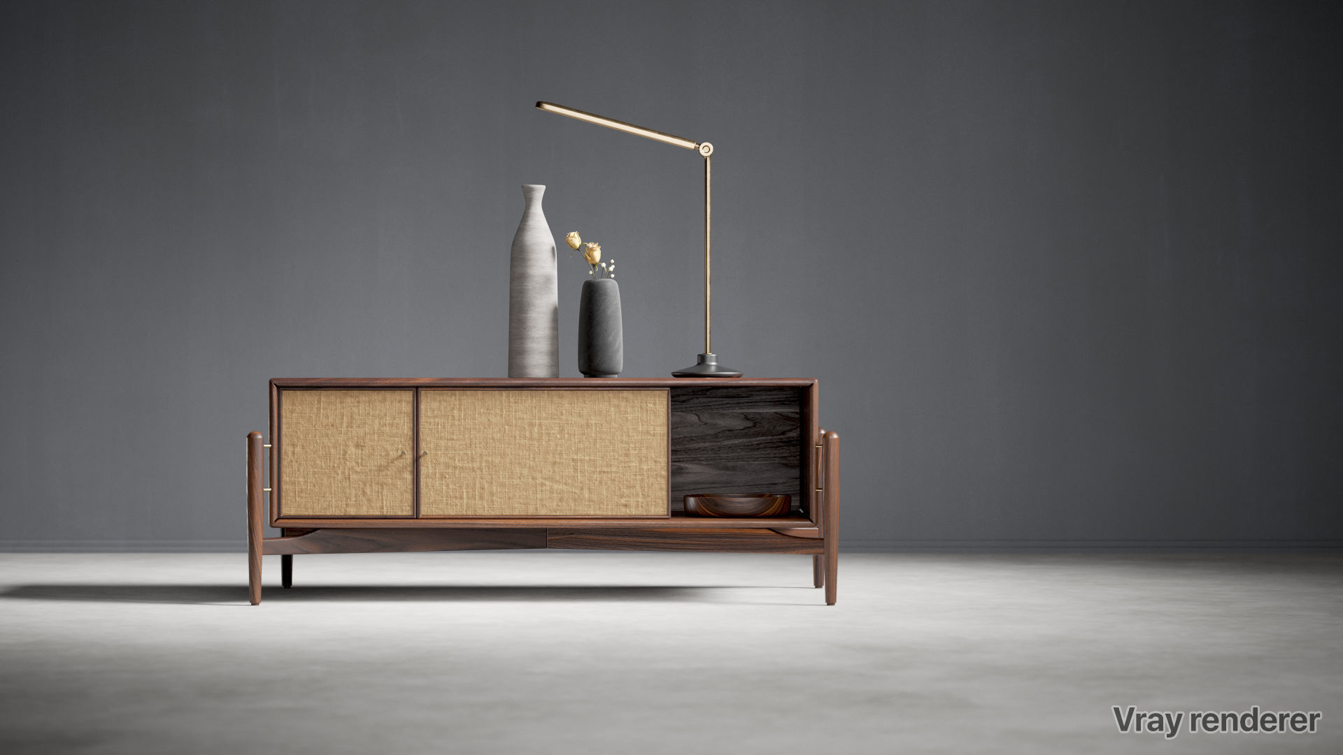 Moody furniture studio scene SWR 3D model_3