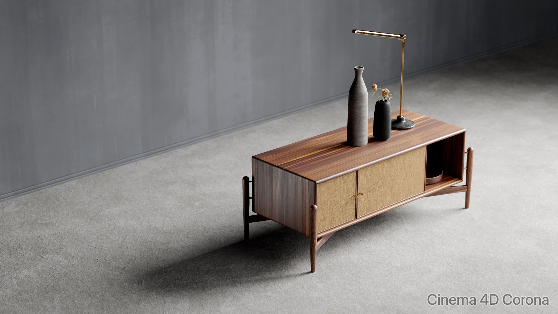 Moody furniture studio scene SWR 3D model_7