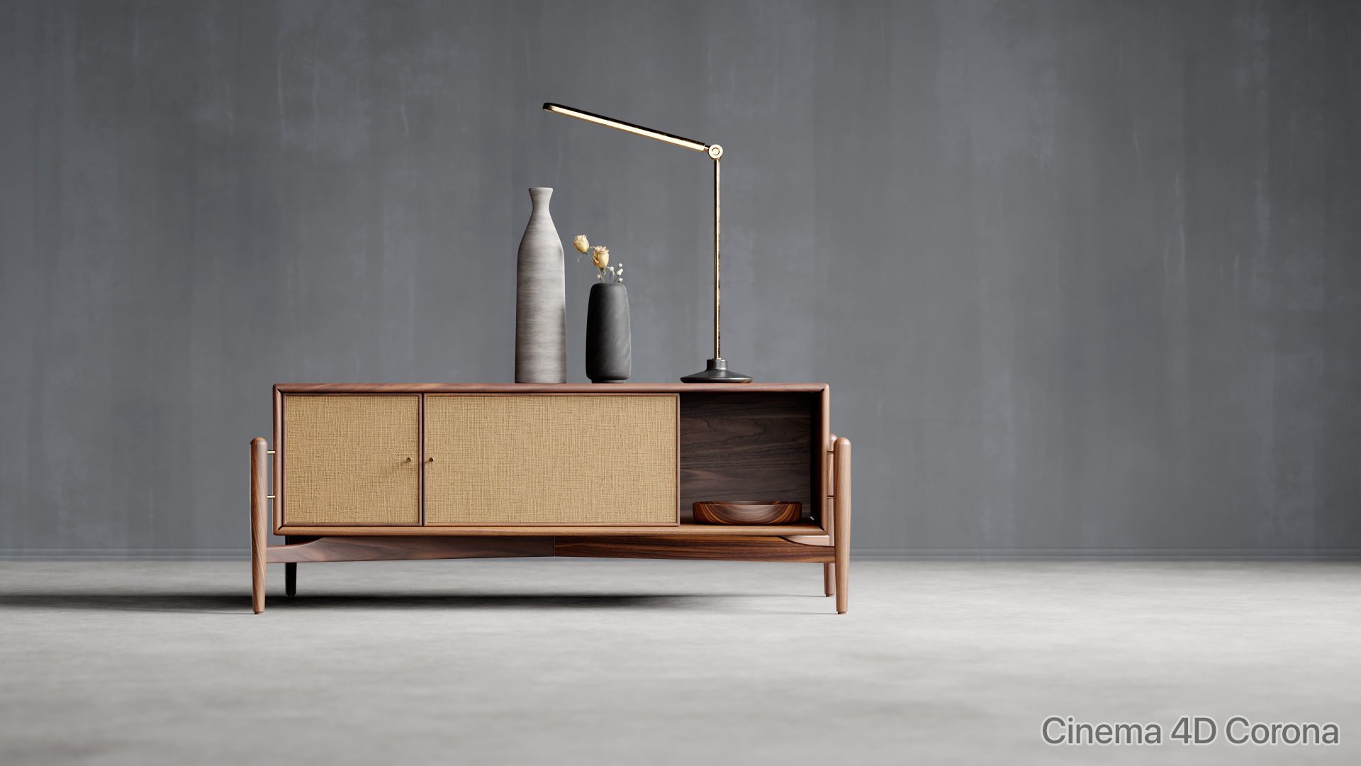 Moody furniture studio scene SWR 3D model_6