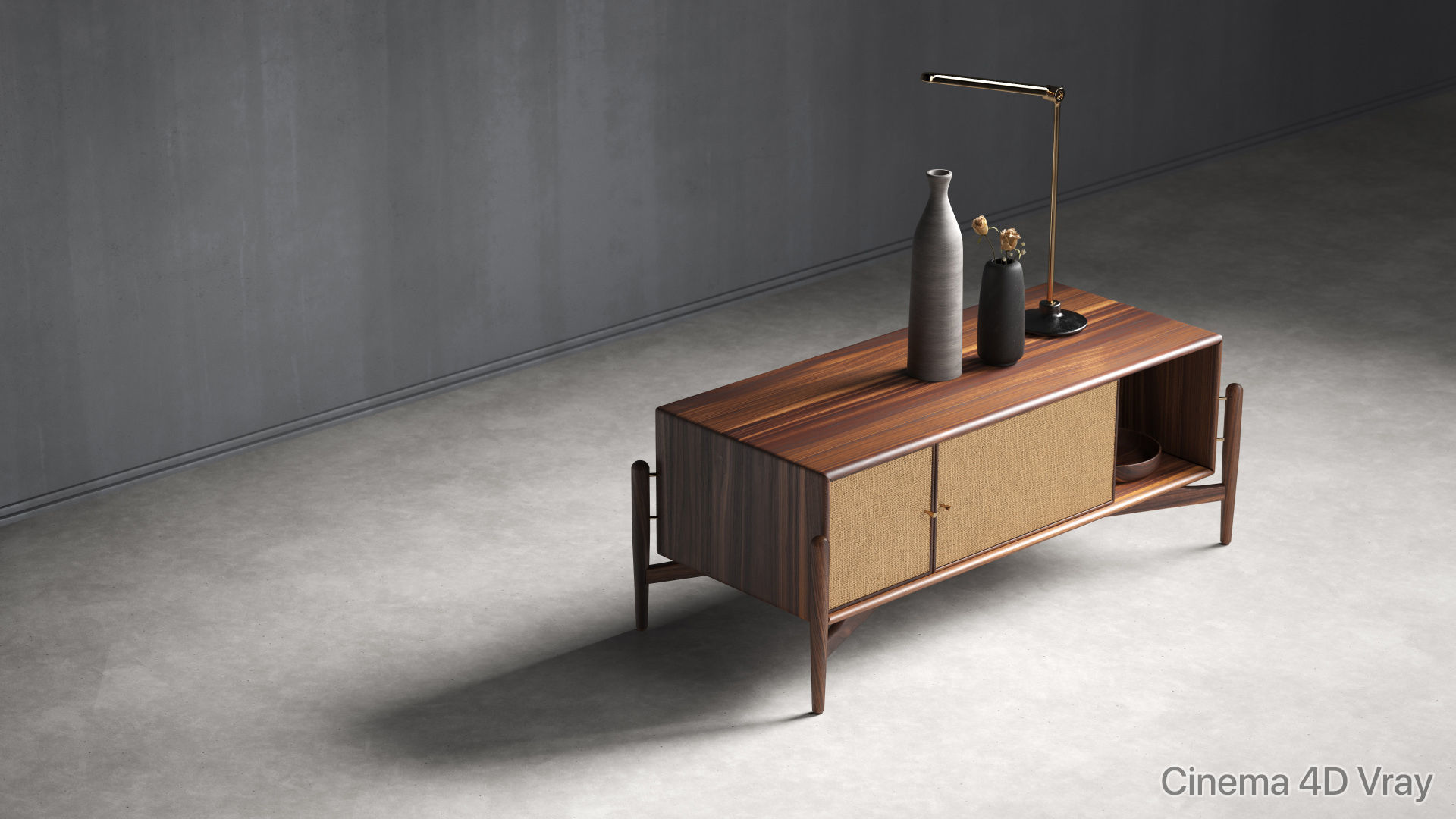 Moody furniture studio scene SWR 3D model_13