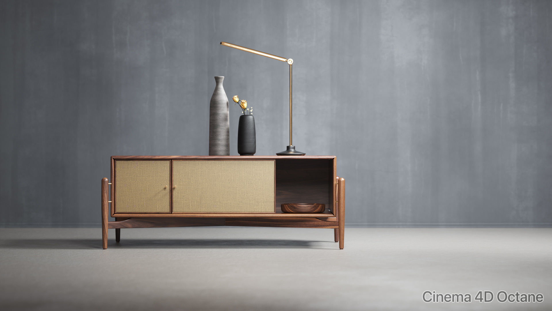 Moody furniture studio scene SWR 3D model_9