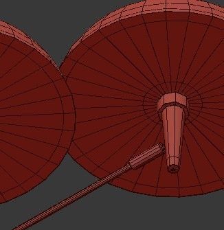 Untitled modern chandelier with clear glass shades 3D model_2