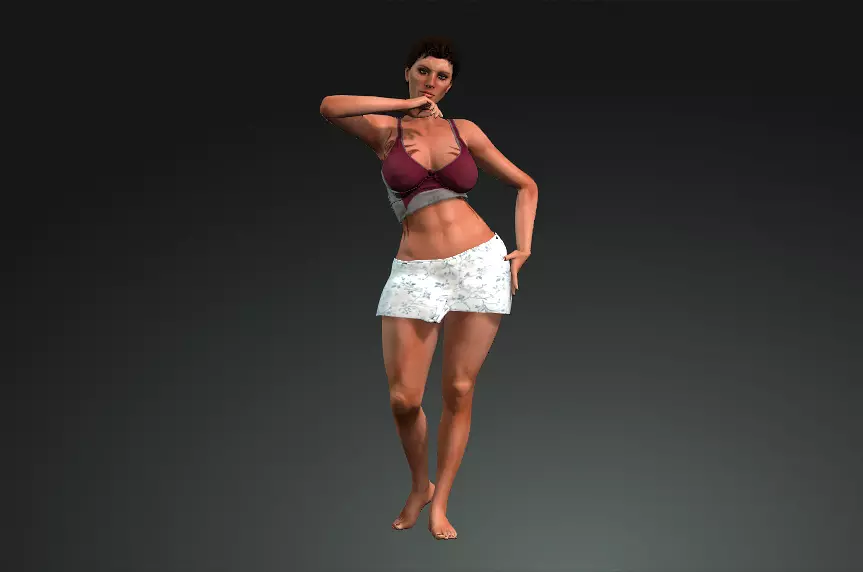 GAMEBASE GIRL 3D model