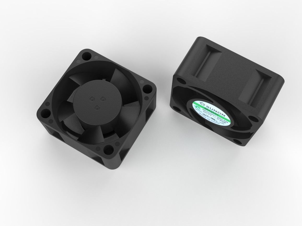 Sunon 40mm PC Fan MB40200V1 000U A99 3D model_9