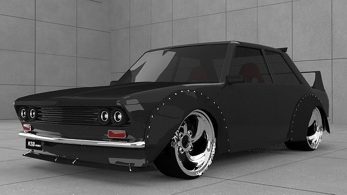 nissan datsun gt-r 510 ksbworks 3D model