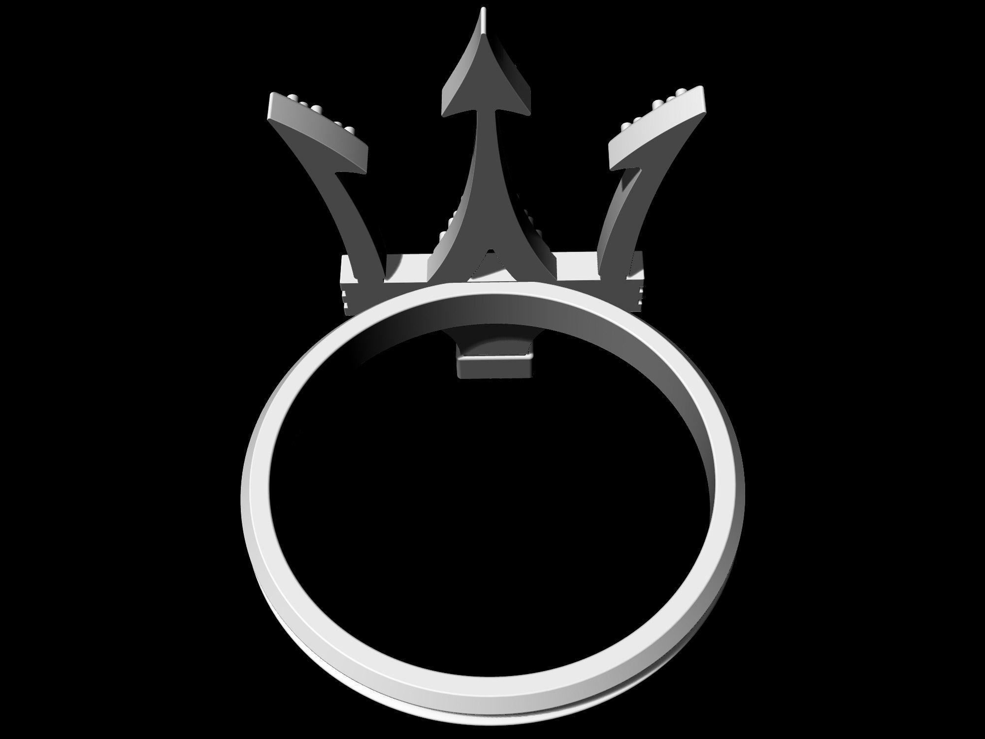 Poseidon Ring 3D print model_9