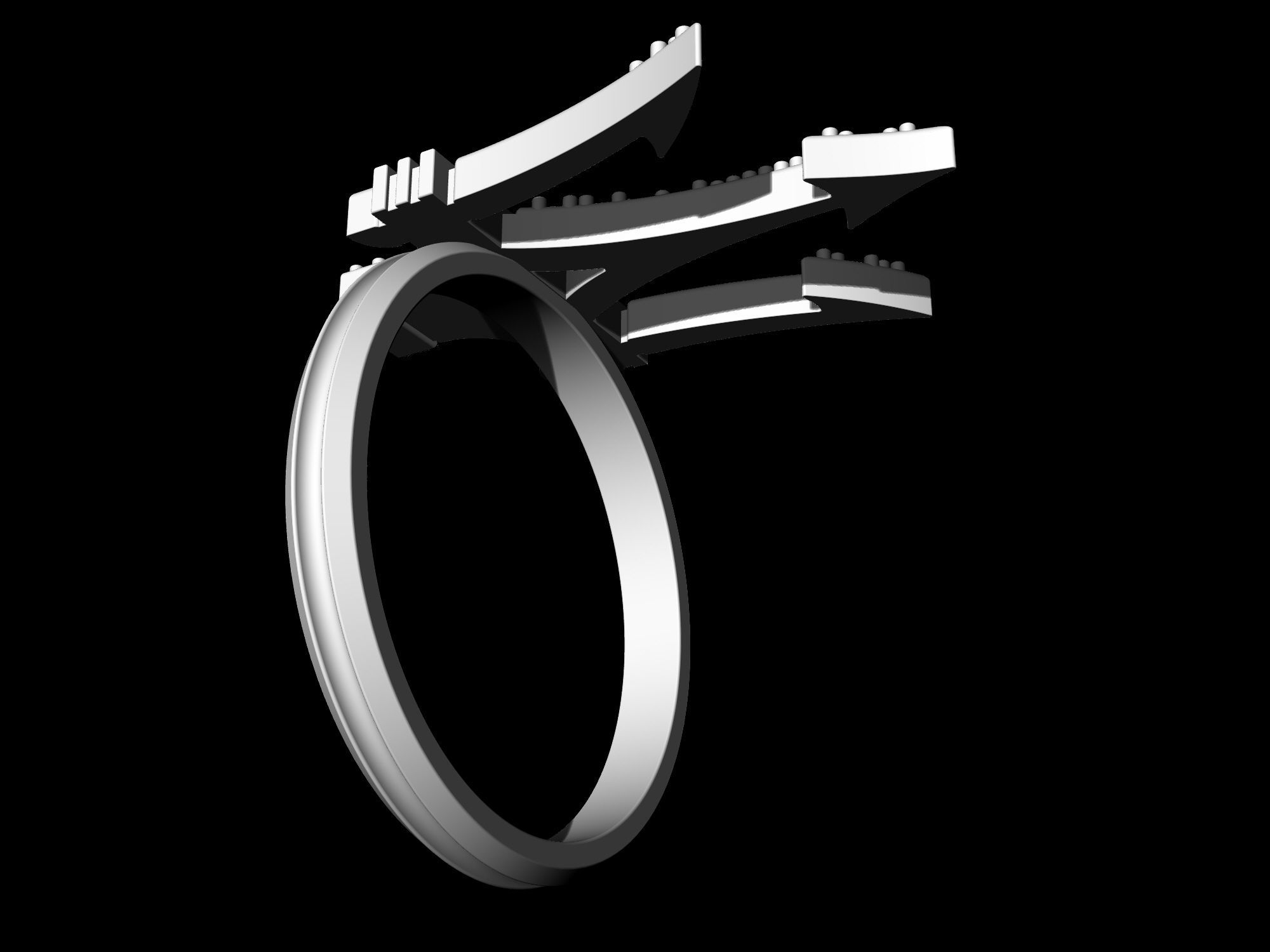 Poseidon Ring 3D print model_10
