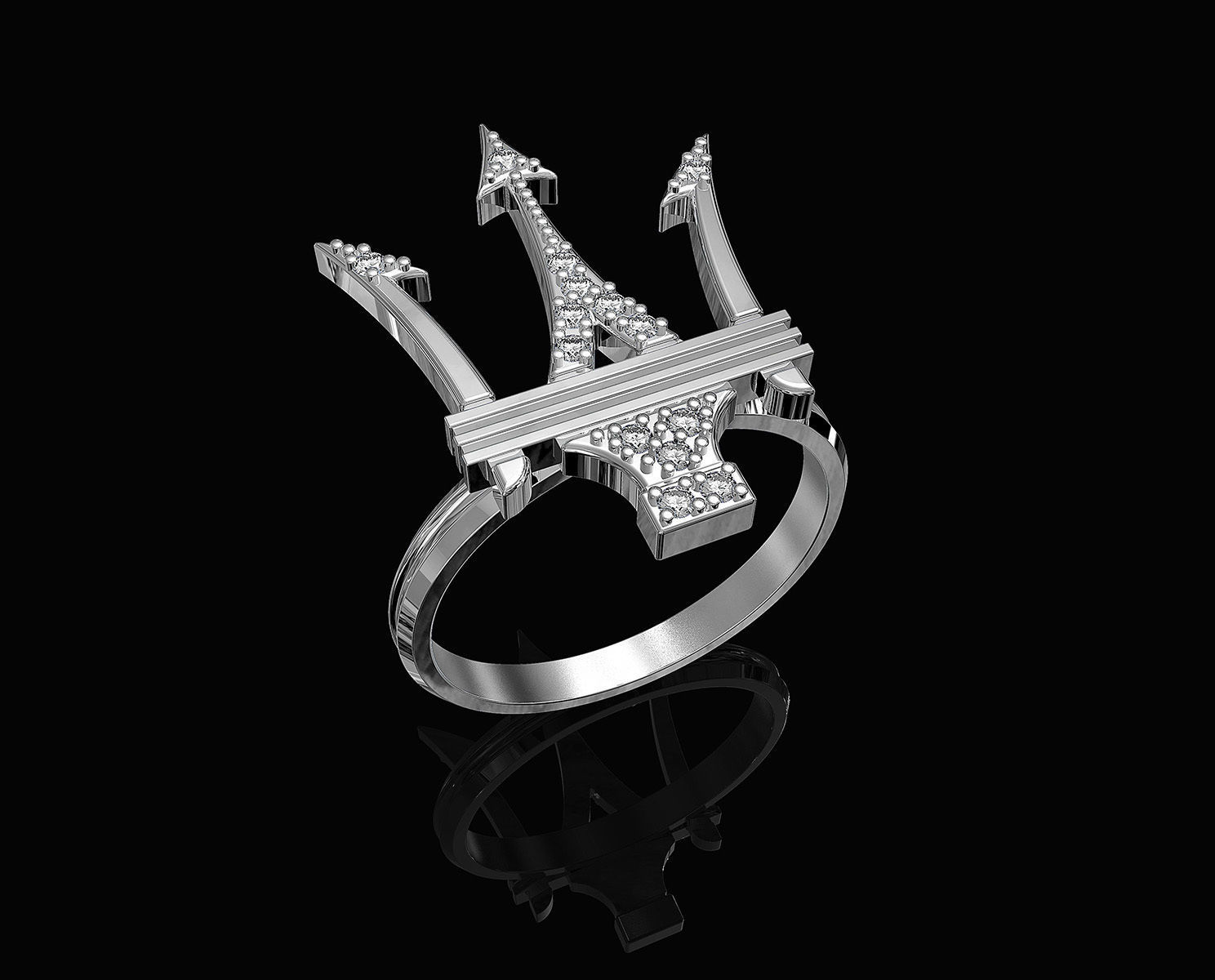 Poseidon Ring 3D print model_2