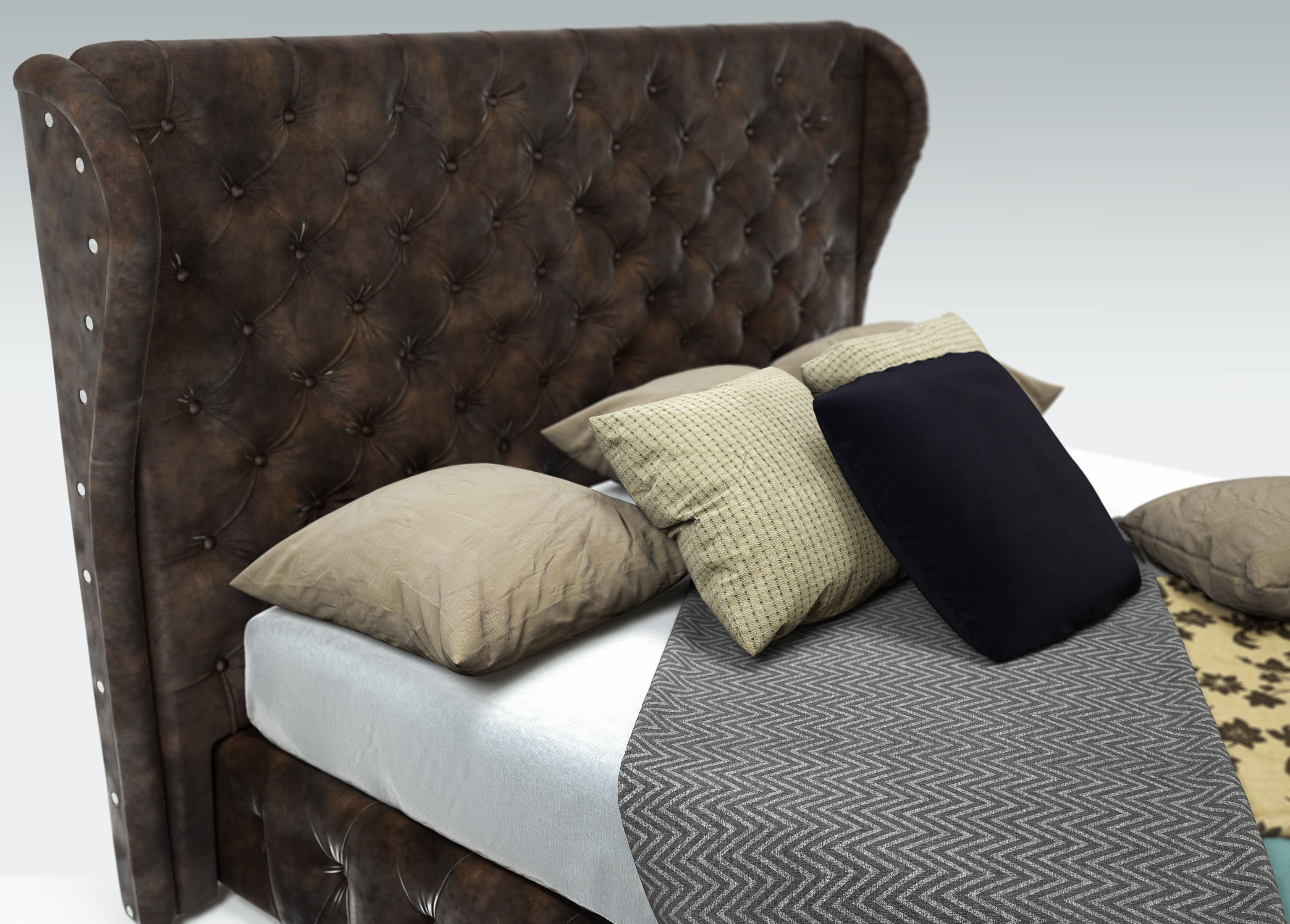 Rochebobois Maestro bed 3D model_6