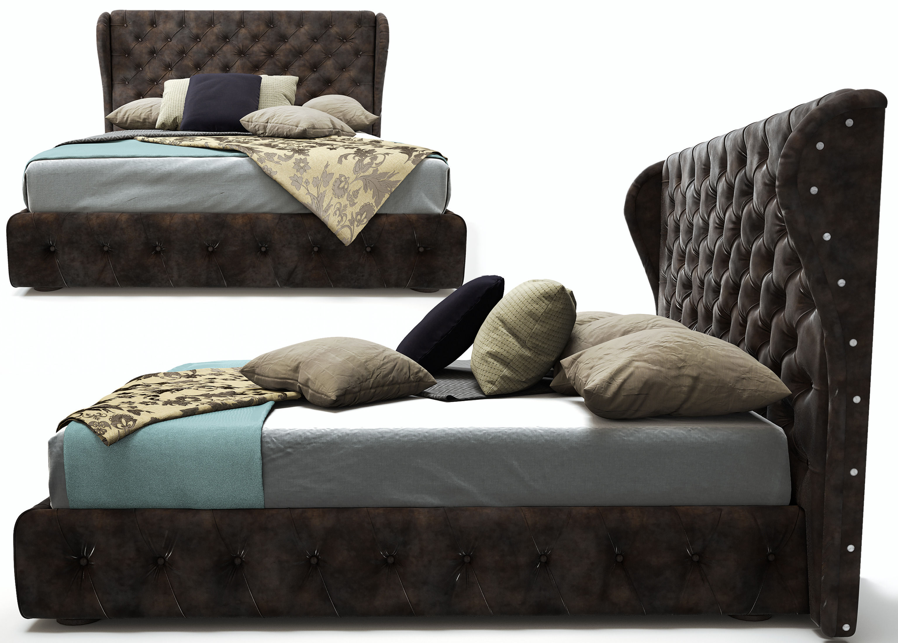 Rochebobois Maestro bed 3D model_4