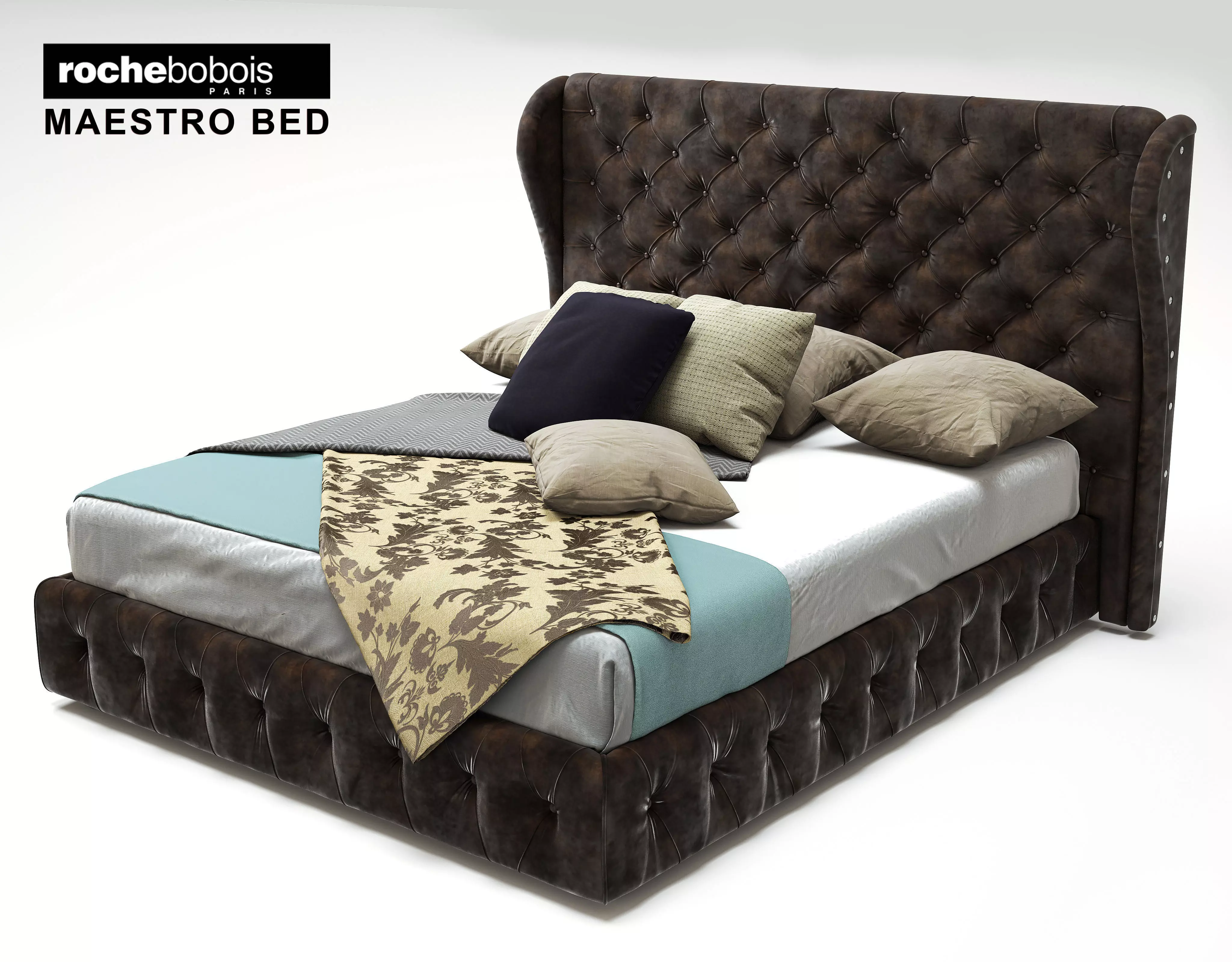 Rochebobois Maestro bed 3D model_0