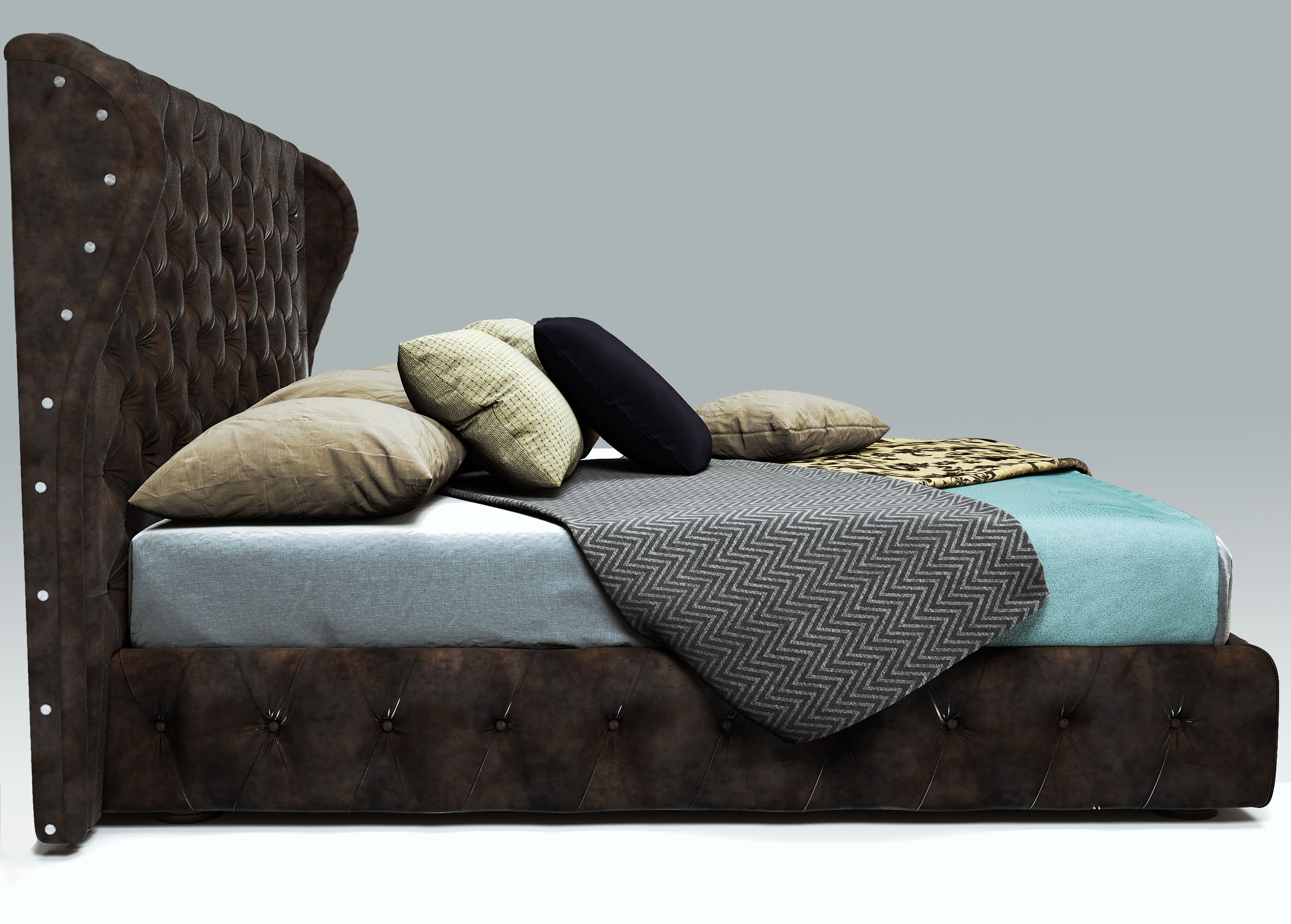 Rochebobois Maestro bed 3D model_2