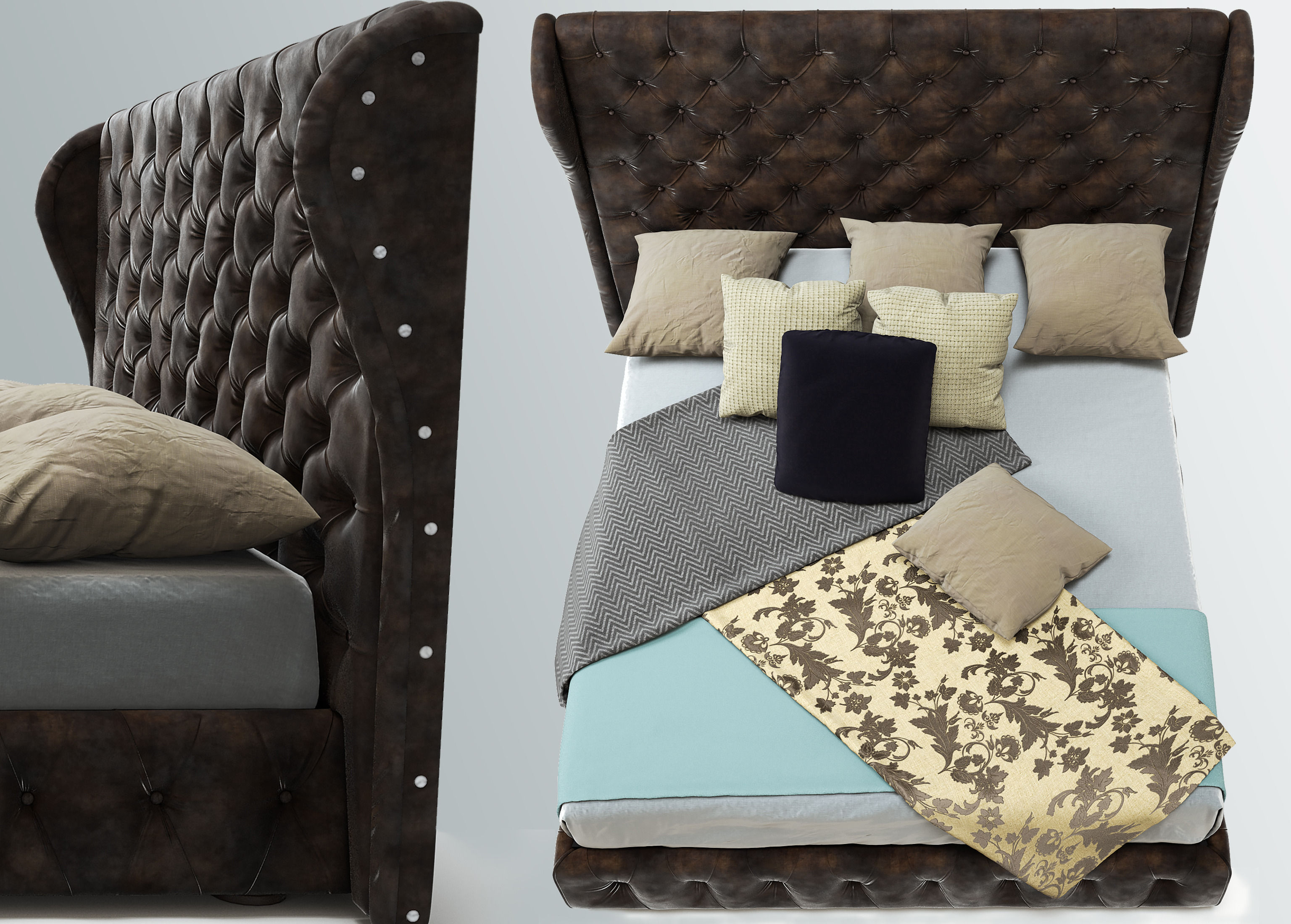 Rochebobois Maestro bed 3D model_3