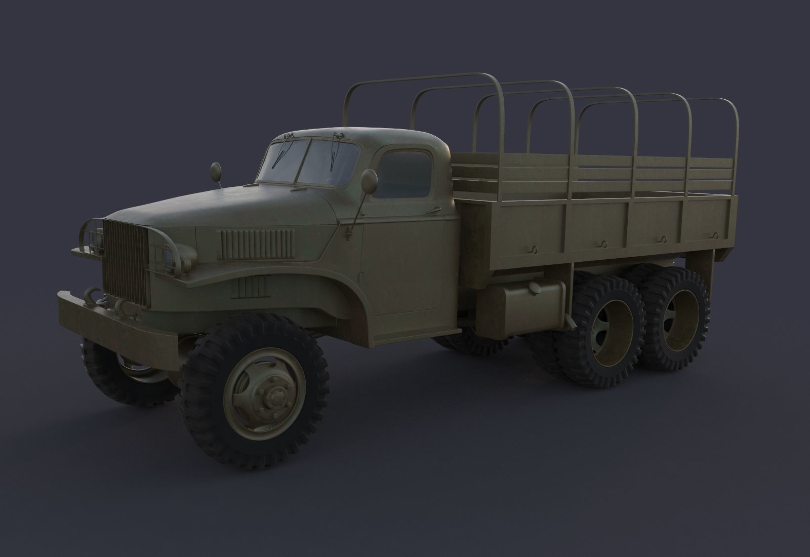 Military Truck 3D model_4