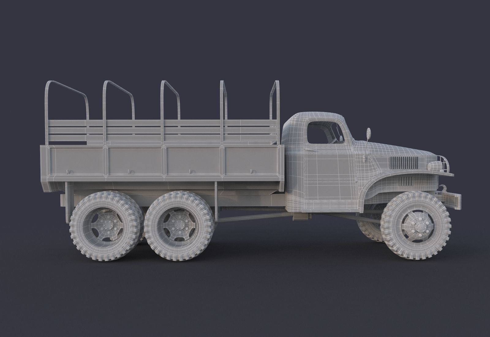 Military Truck 3D model_7