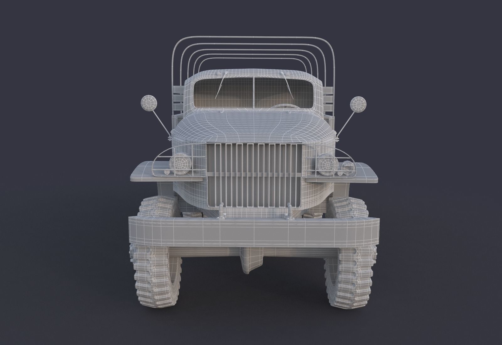 Military Truck 3D model_8