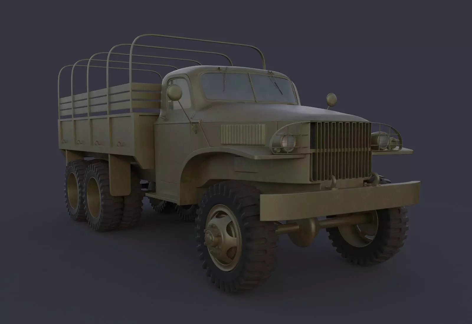 Military Truck 3D model_0