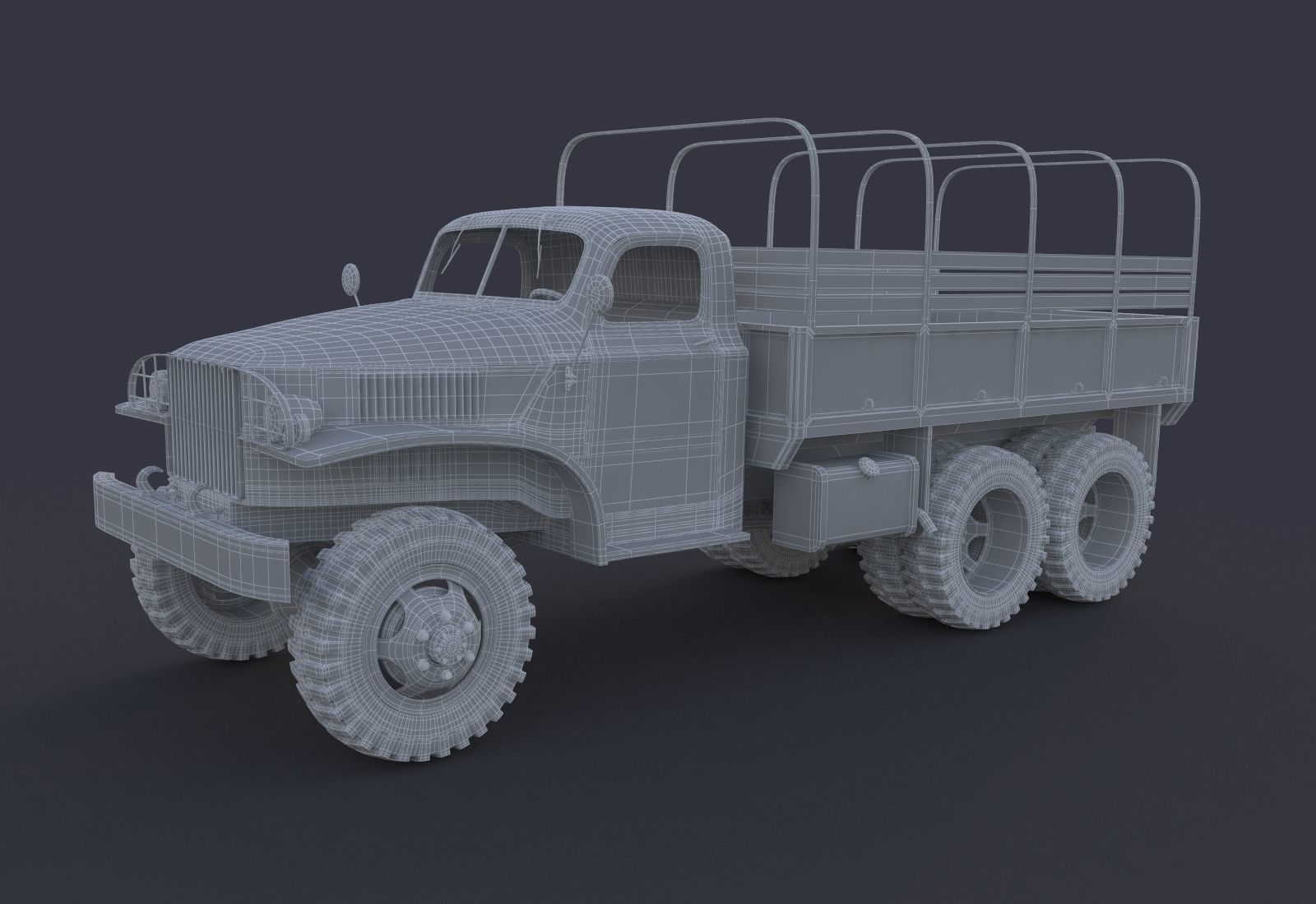 Military Truck 3D model_9