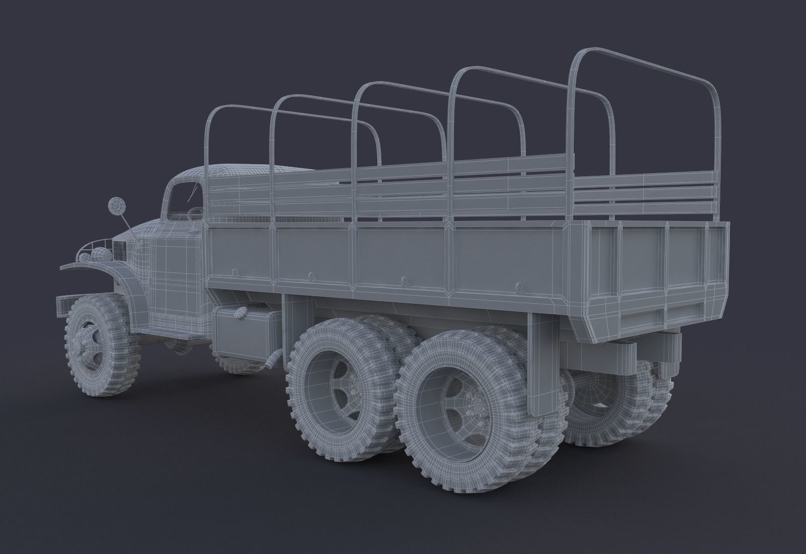 Military Truck 3D model_6