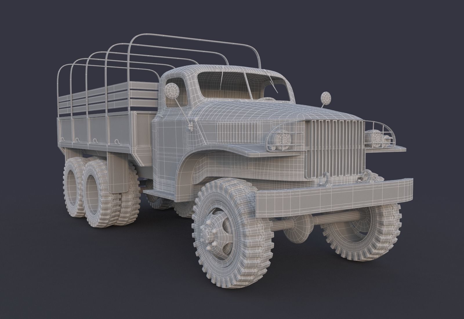 Military Truck 3D model_5