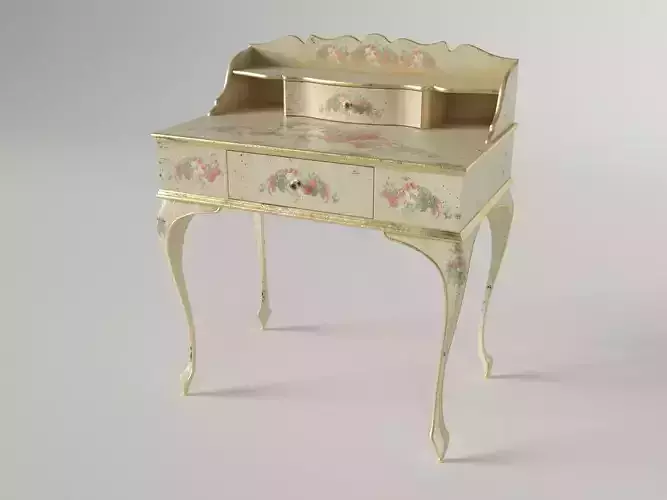 Writing-table victorian writing desk with drawers