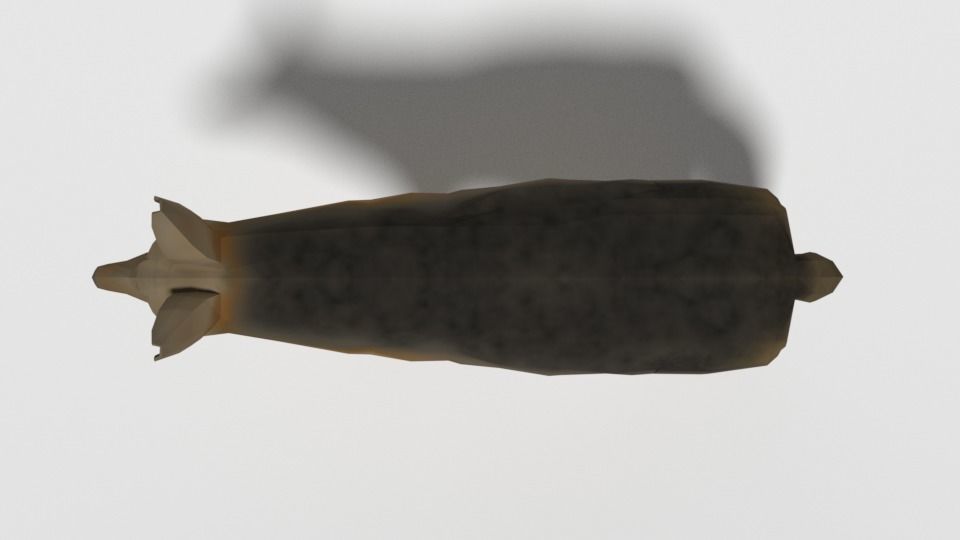 Low Poly Cartoon Jackal Low-poly 3D model_8