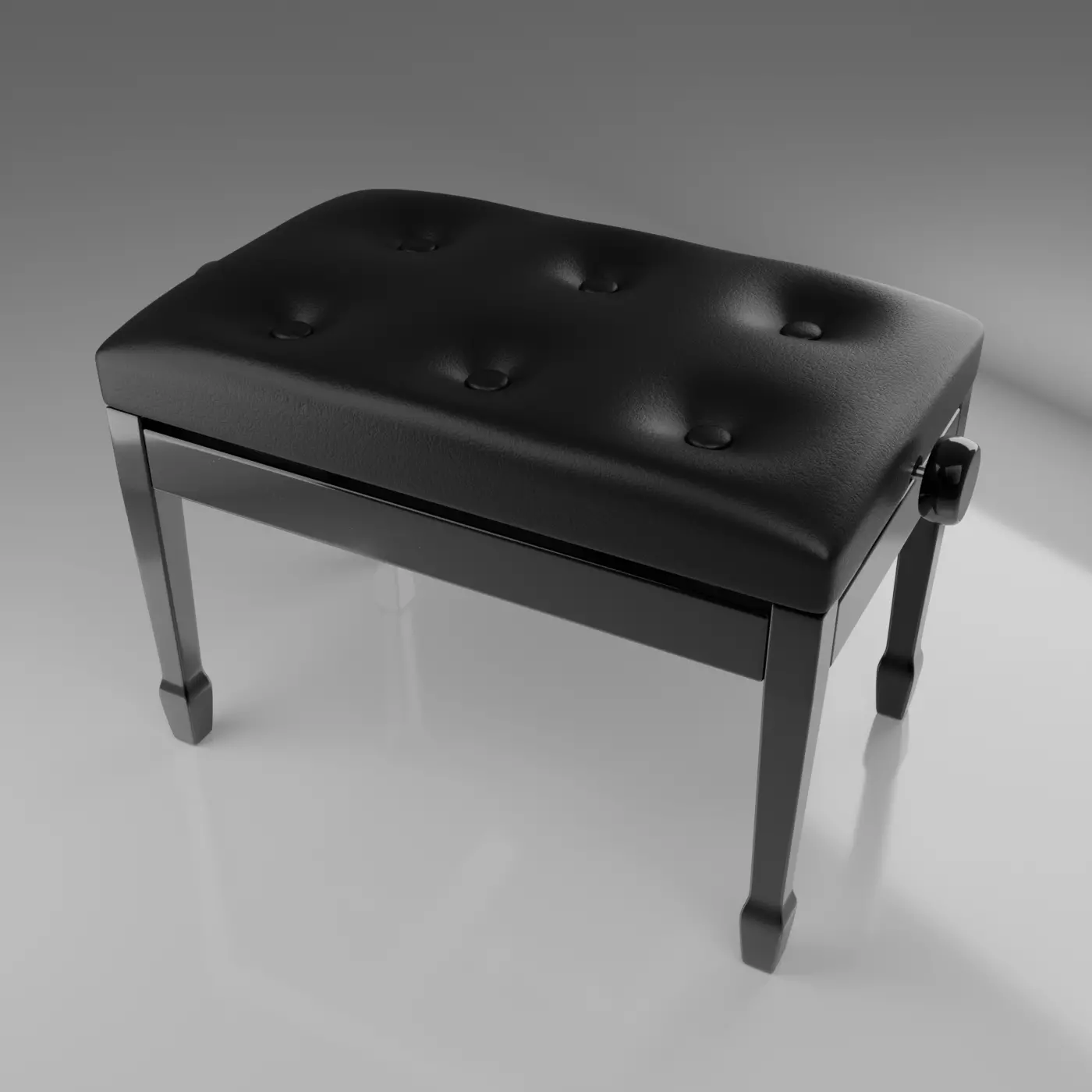 Piano stool 3D model