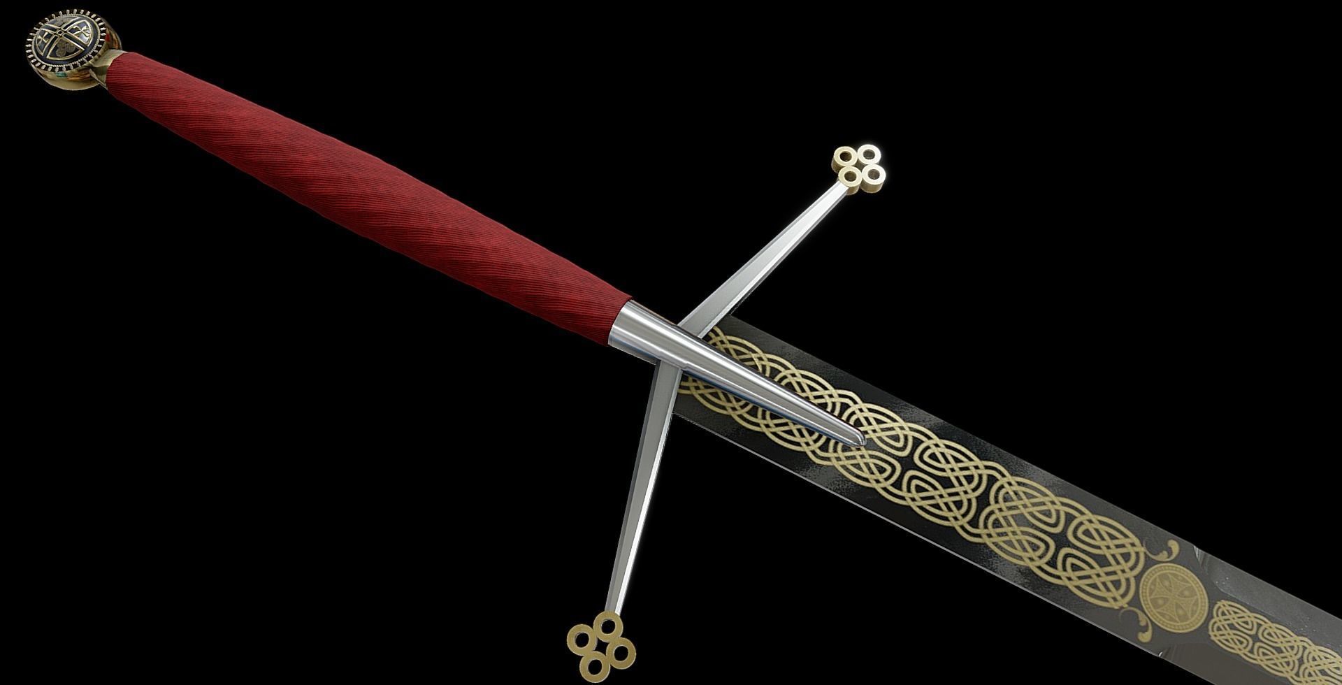 Scottish Claymore Sword 3d Asset Cgtrader