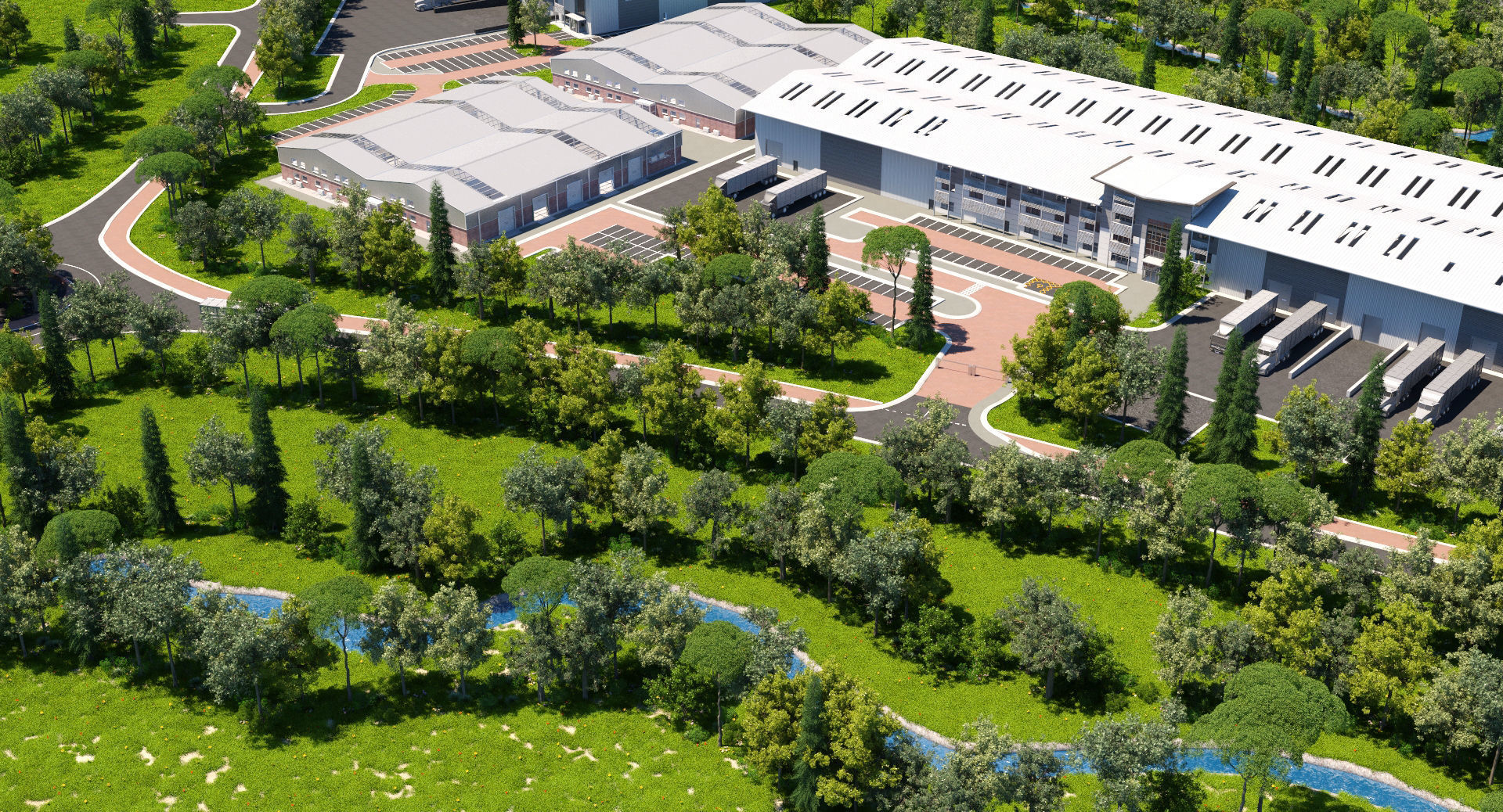 Industrial Park 3D model_2